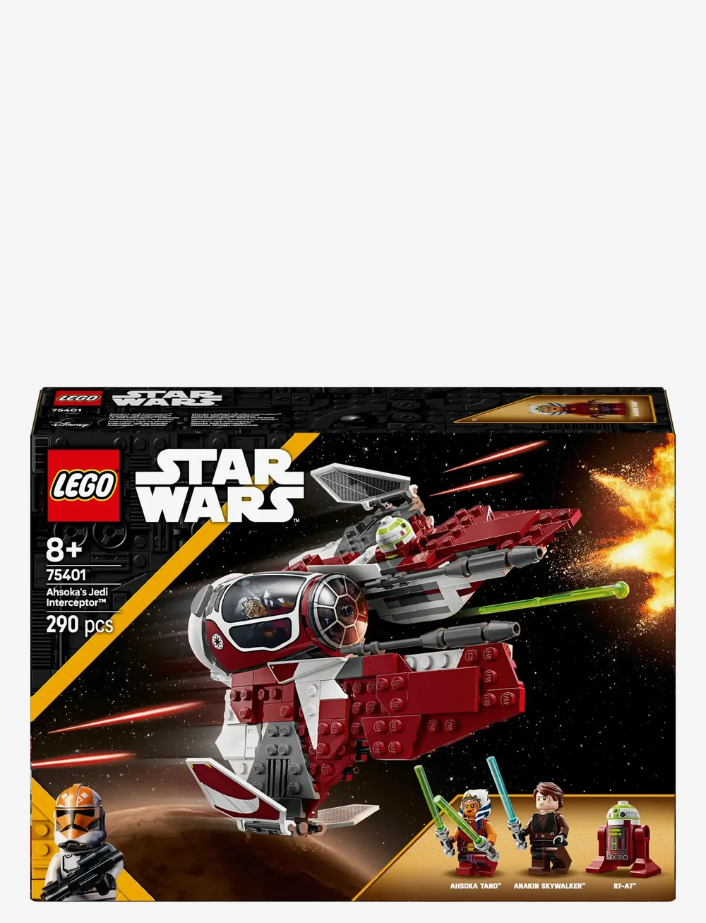 LEGO - Star Ahsoka’s Jedi Starfighter Building Toy 75401 - lego star wars™ - multi - 5