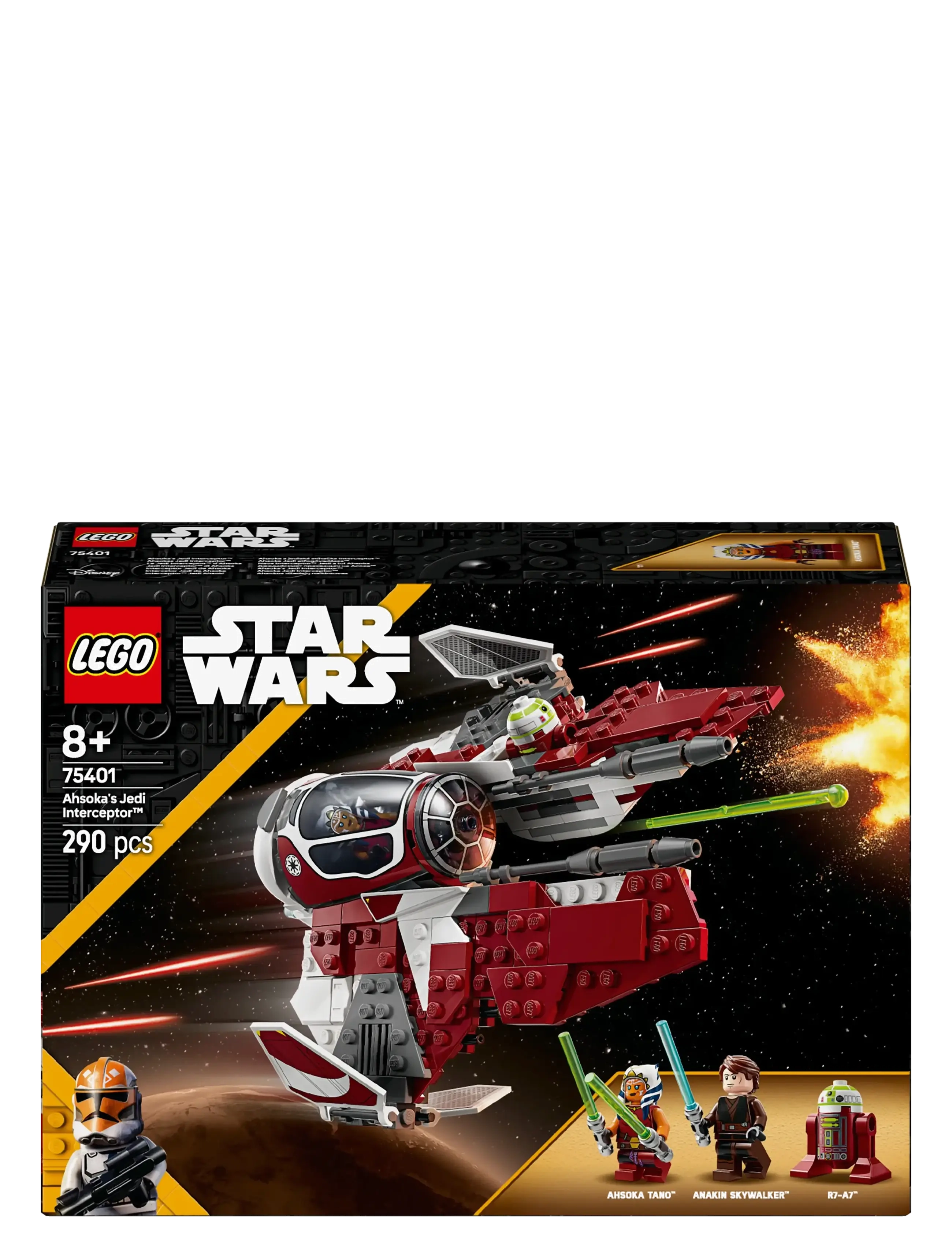 LEGO - Star Ahsoka’s Jedi Starfighter Building Toy 75401 - lego star wars™ - multi - 5