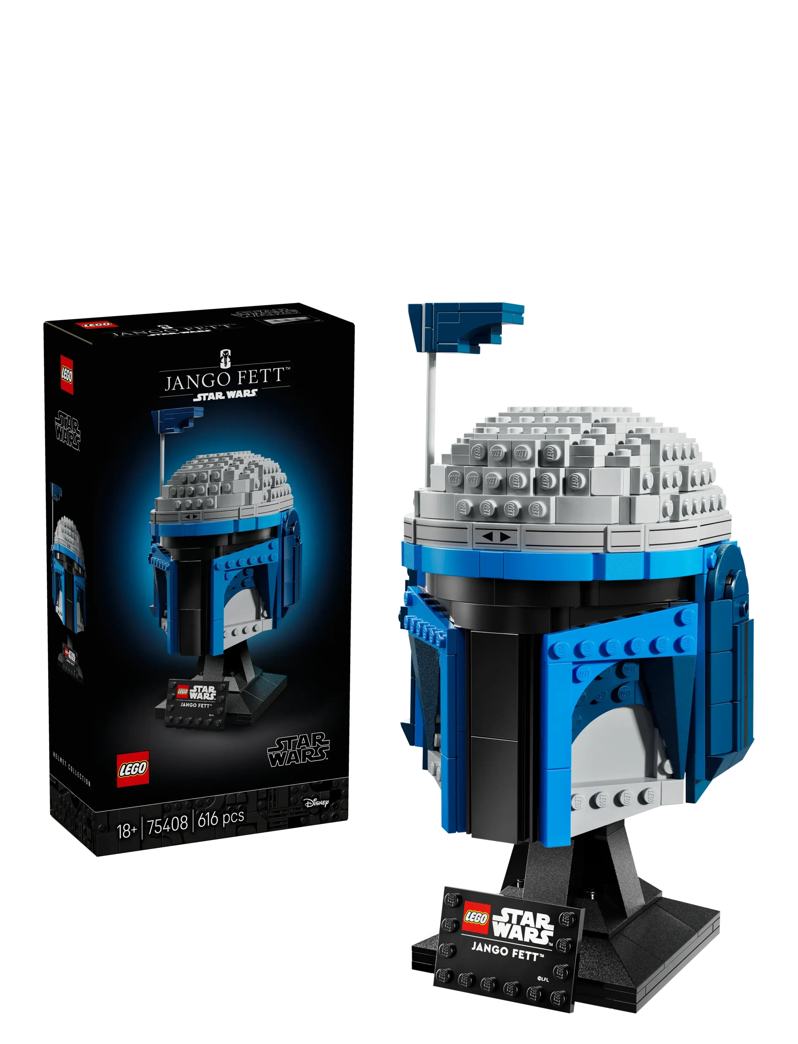 LEGO Jango Fetts Hjelm 75408 Patterned - One Size - Kinder