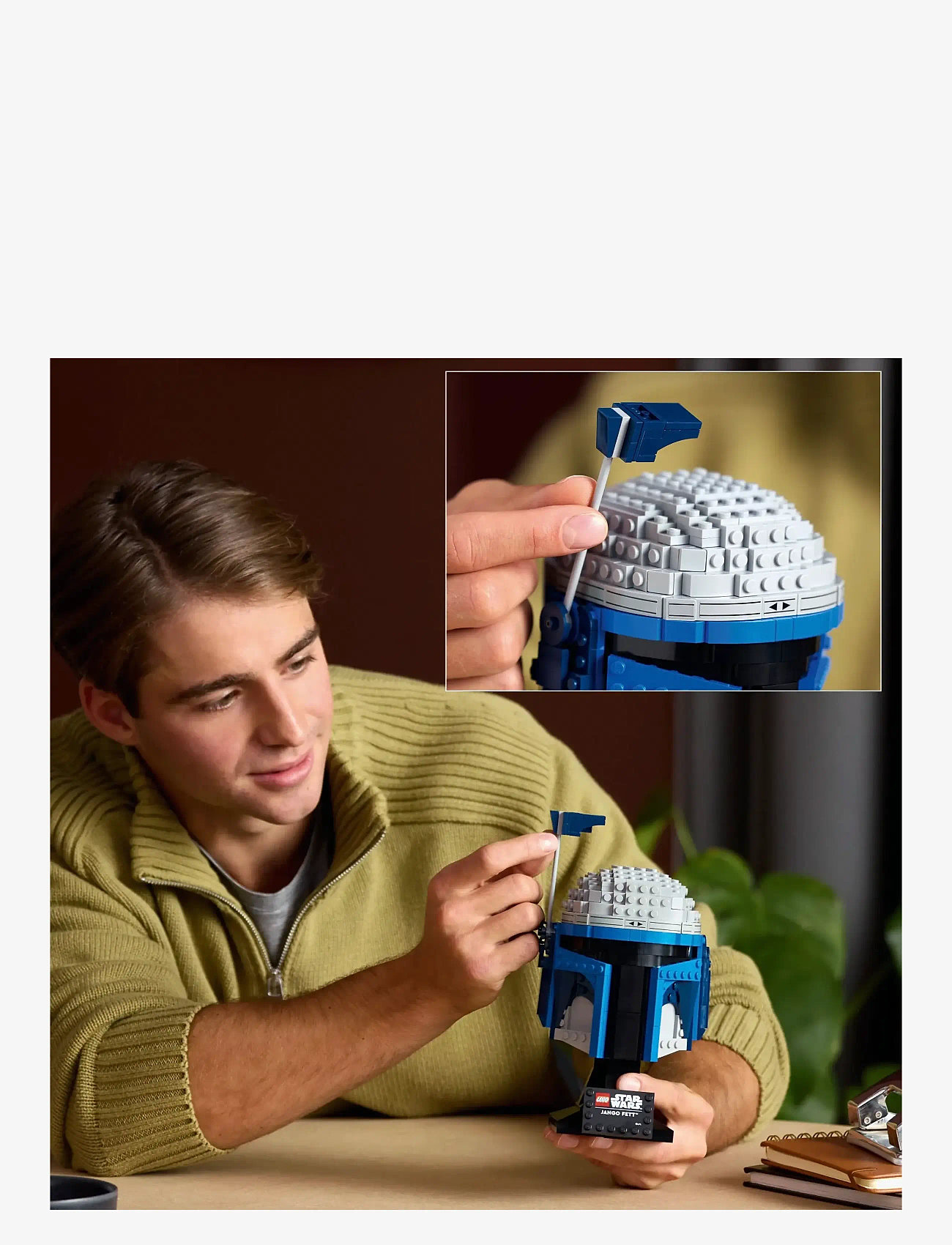 LEGO - Star Jango Helmet, Buildable Model Kit for Adults 75408 - lego adults welcome - multi - 3