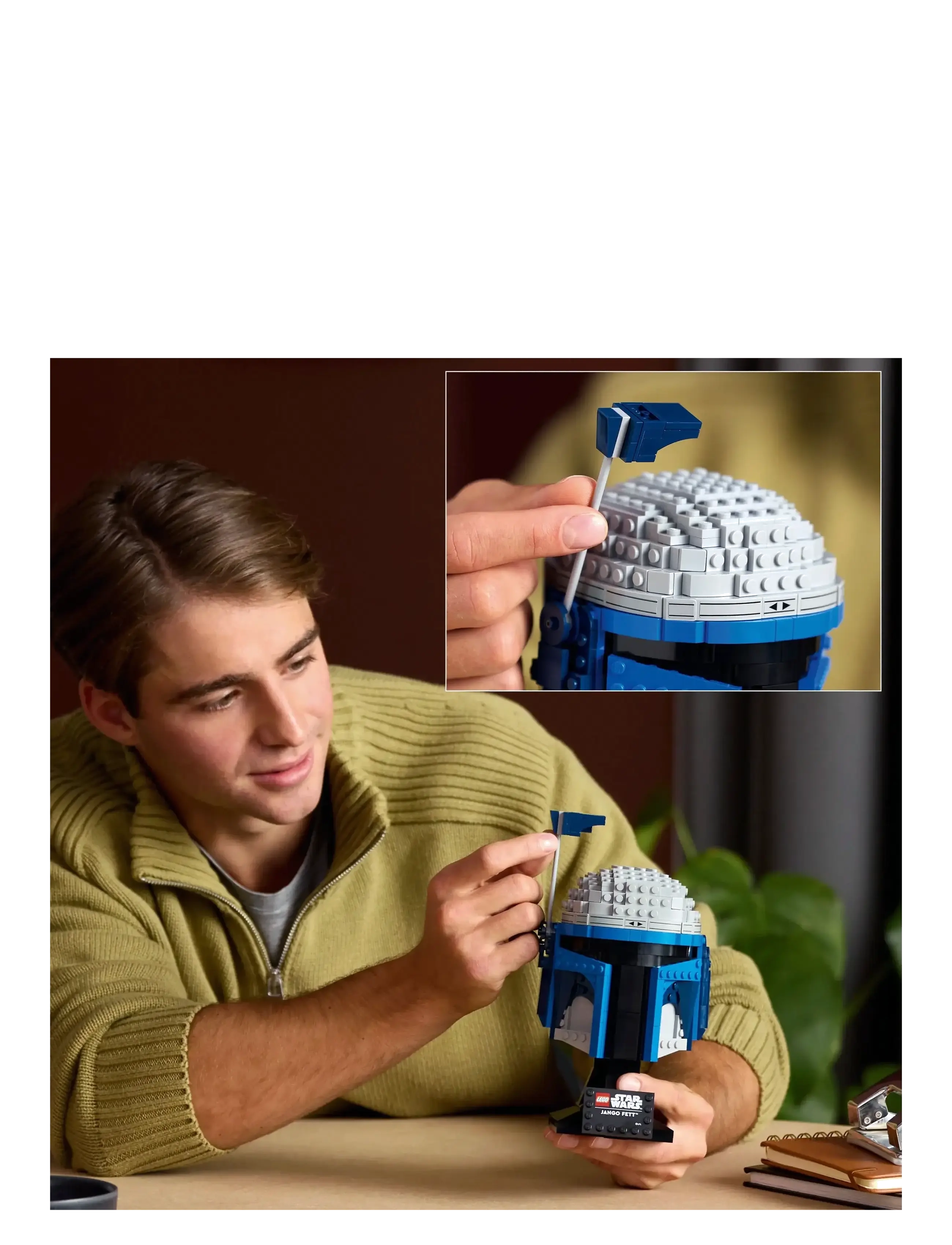 LEGO - Star Jango Helmet, Buildable Model Kit for Adults 75408 - lego adults welcome - multi - 3