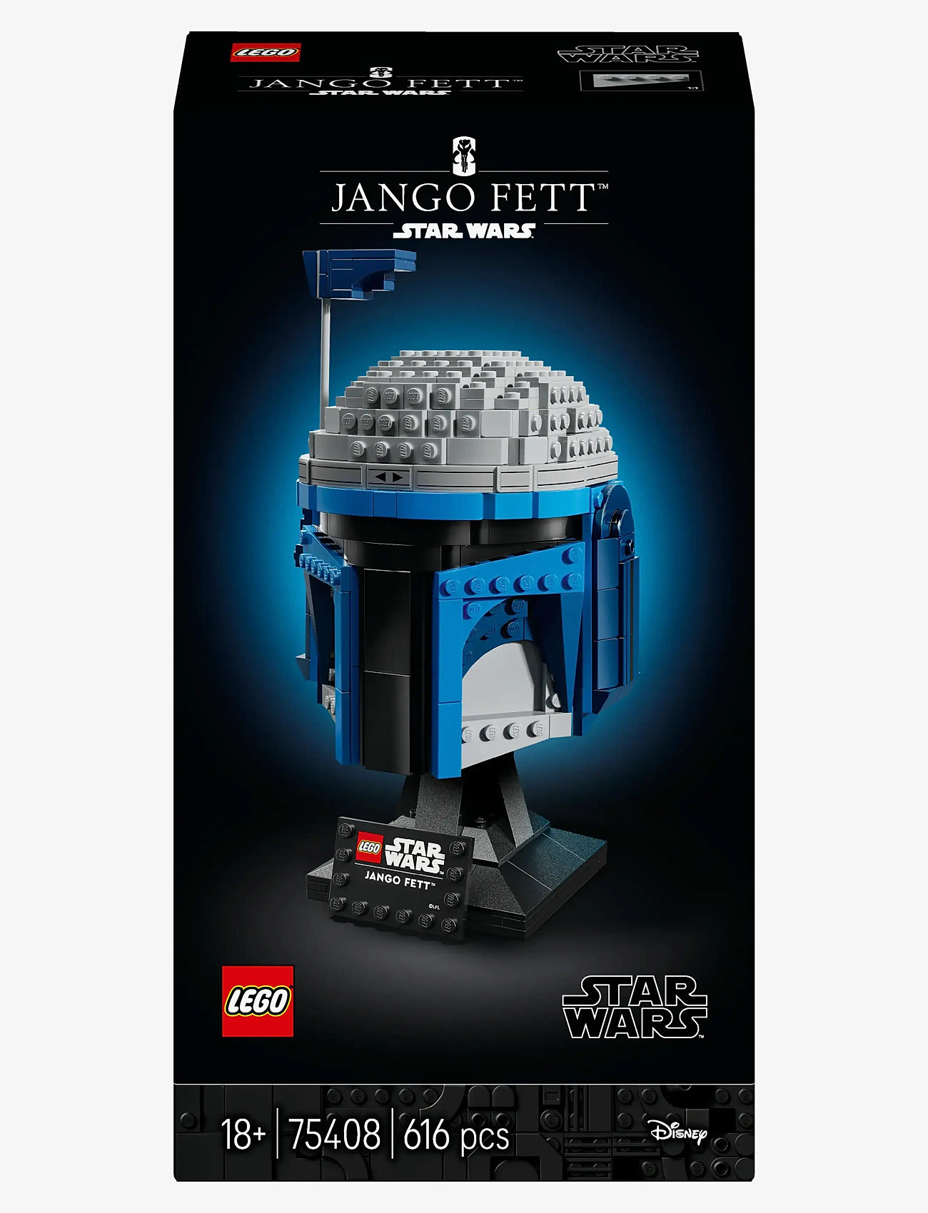LEGO - Star Jango Helmet, Buildable Model Kit for Adults 75408 - lego adults welcome - multi - 4