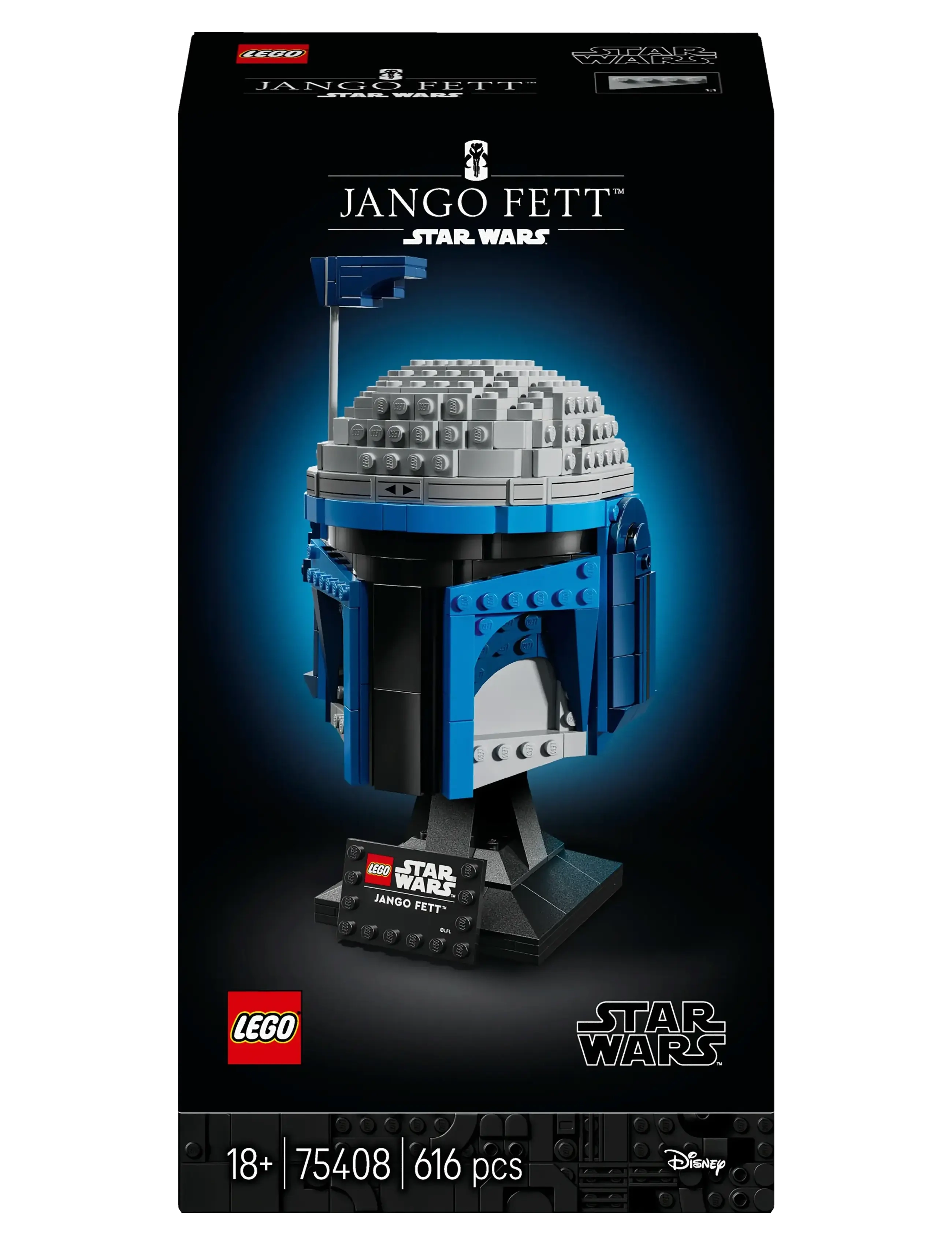 LEGO - Star Jango Helmet, Buildable Model Kit for Adults 75408 - lego adults welcome - multi - 4