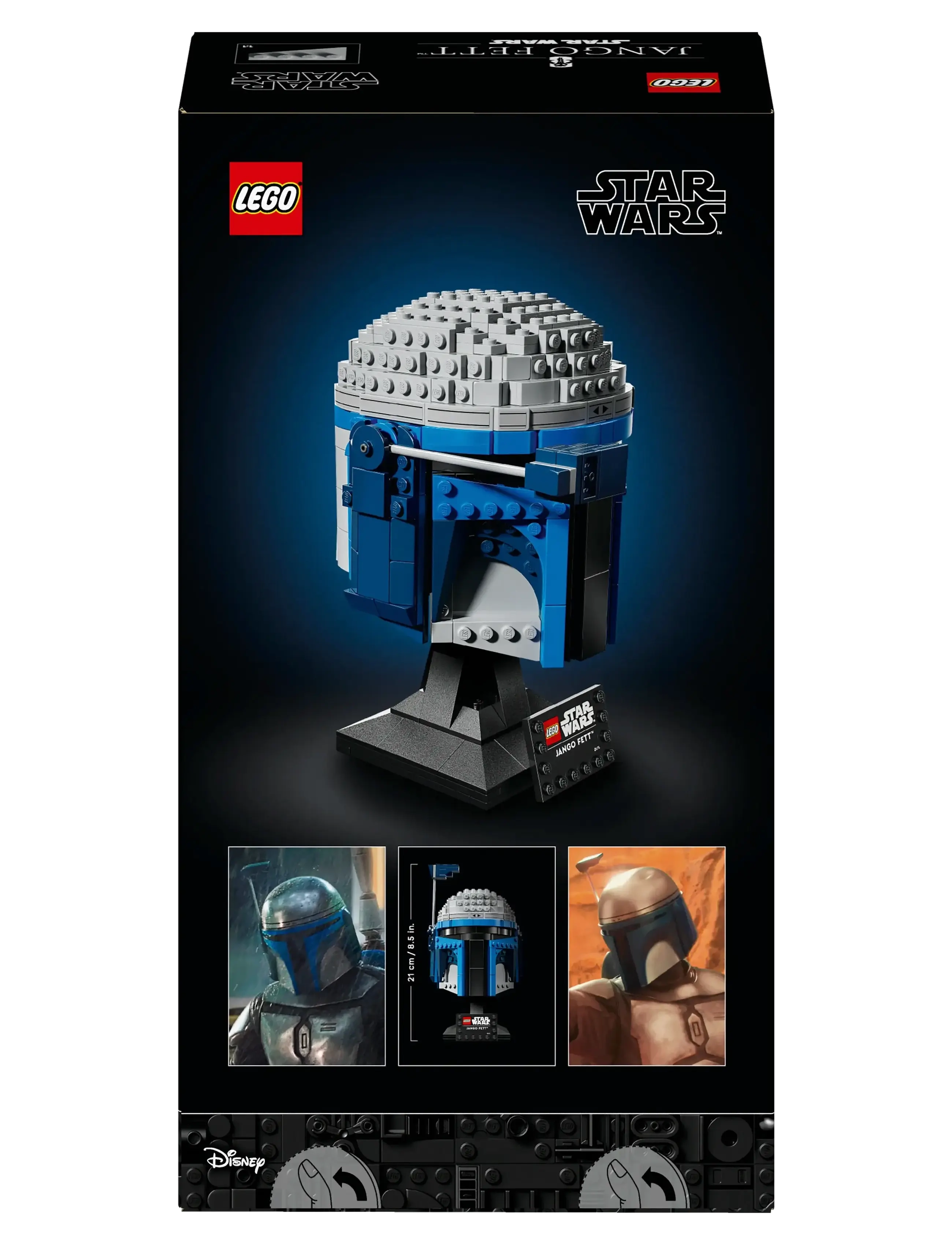 LEGO - Star Jango Helmet, Buildable Model Kit for Adults 75408 - lego adults welcome - multi - 5