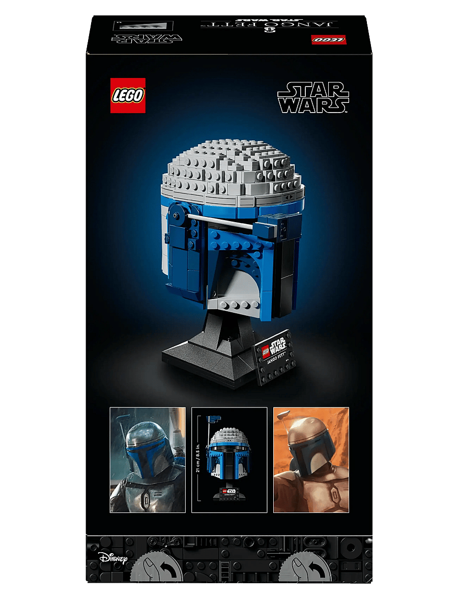 LEGO - Star Jango Helmet, Buildable Model Kit for Adults 75408 - lego® star wars™ - multi - 5
