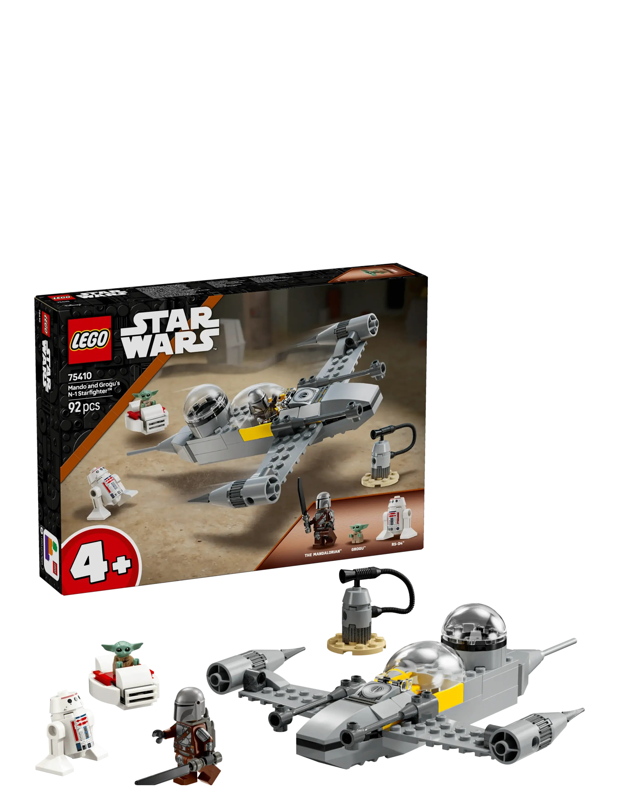 LEGO Mando Og Grogus N-1-Stjernejager Patterned - One Size - Kinder