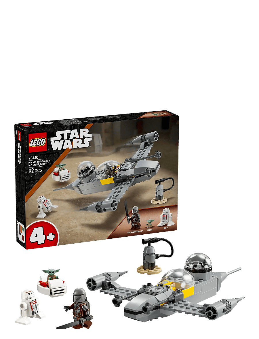 LEGO - Star Mando and Grogu’s N-1 Building Toy 75410 - lego star wars™ - multi - 0