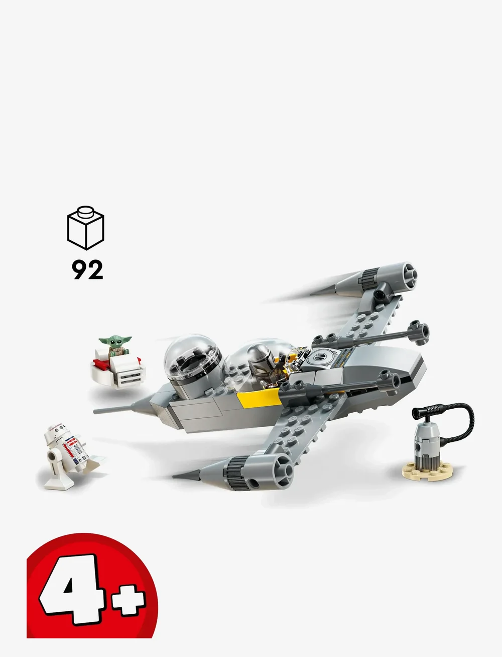 LEGO - Star Mando and Grogu’s N-1 Building Toy 75410 - lego star wars™ - multi - 1