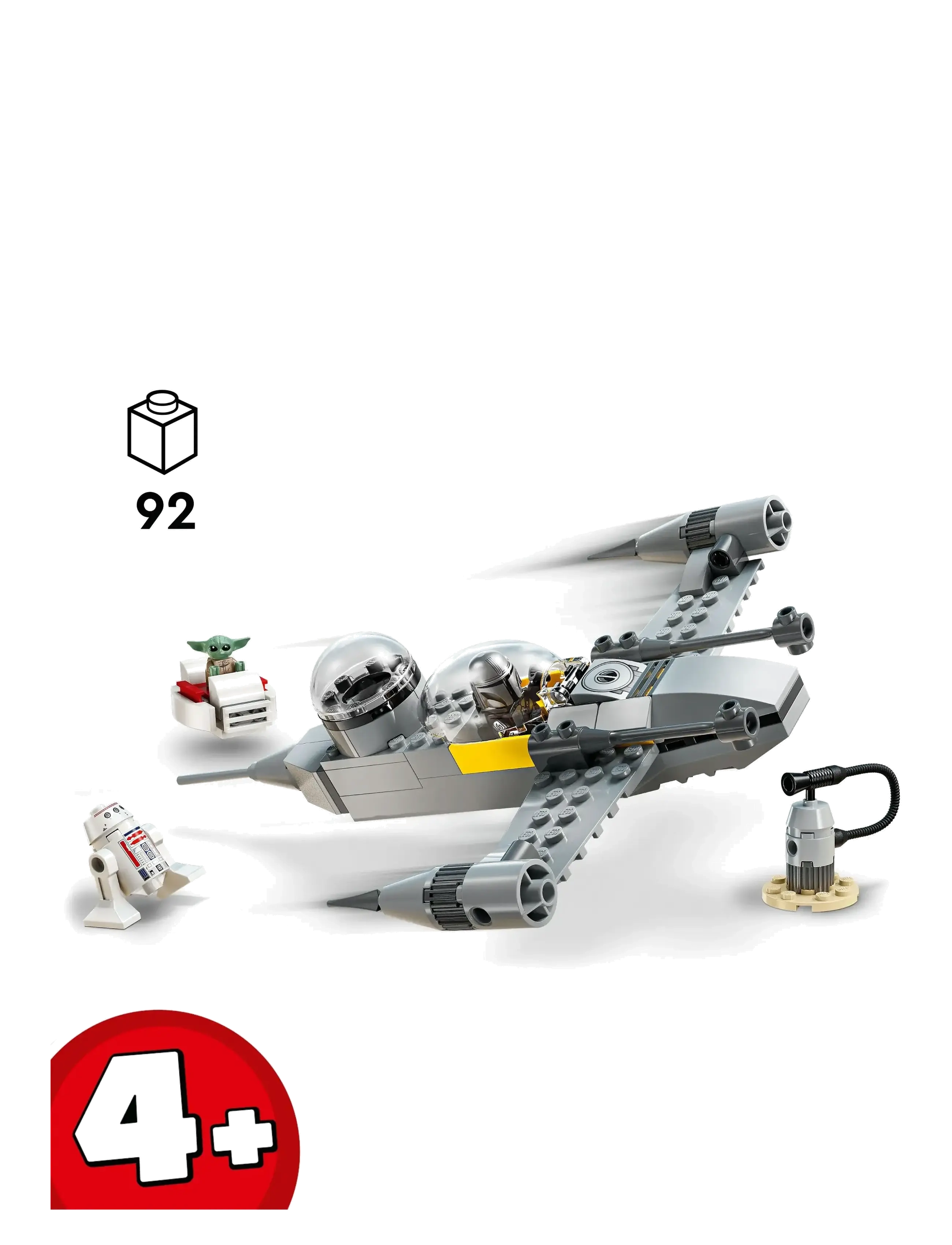LEGO - Star Mando and Grogu’s N-1 Building Toy 75410 - lego star wars™ - multi - 1