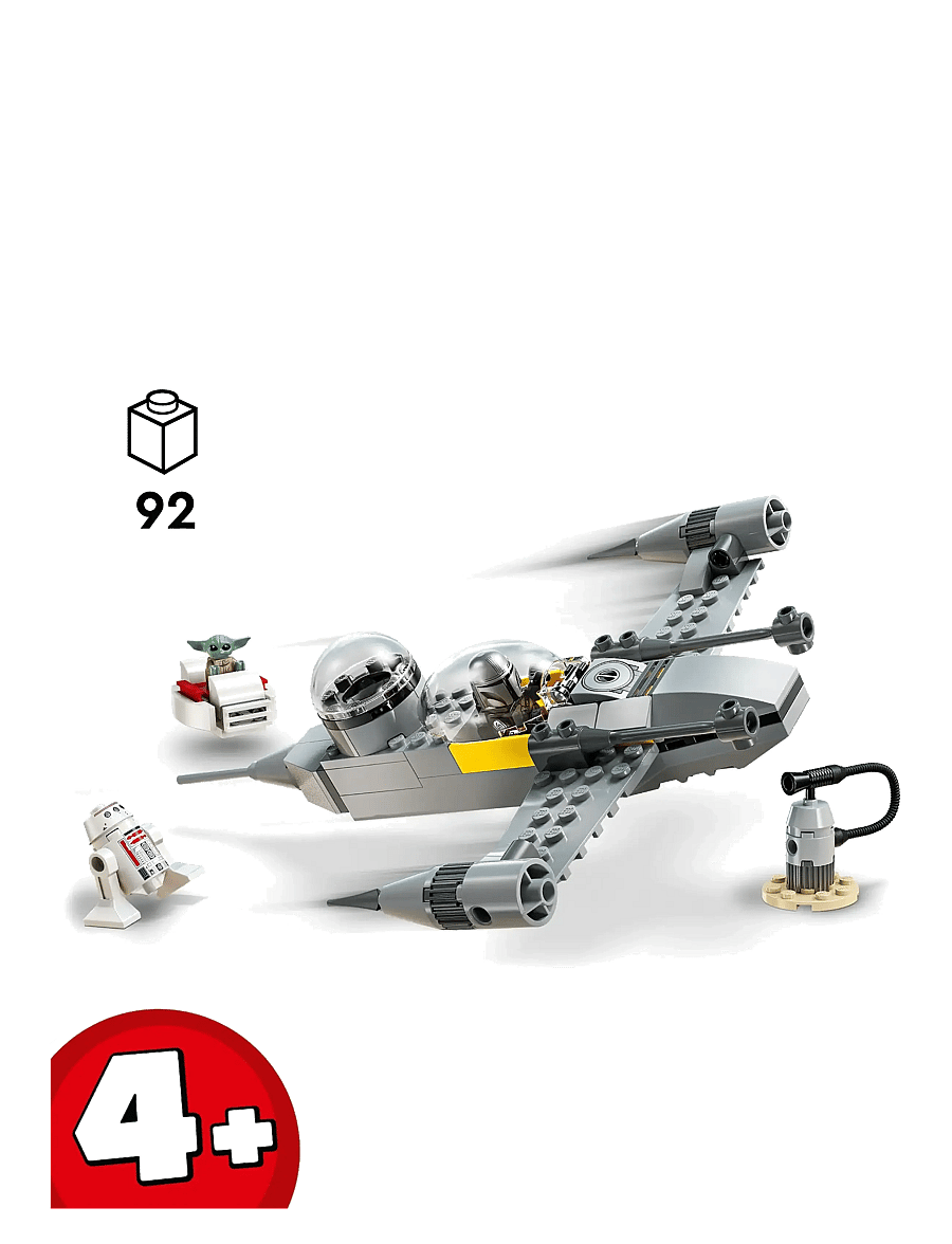 LEGO - Star Mando and Grogu’s N-1 Building Toy 75410 - lego star wars™ - multi - 1