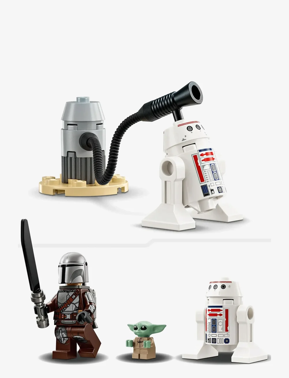 LEGO - Star Mando and Grogu’s N-1 Building Toy 75410 - lego star wars™ - multi - 4