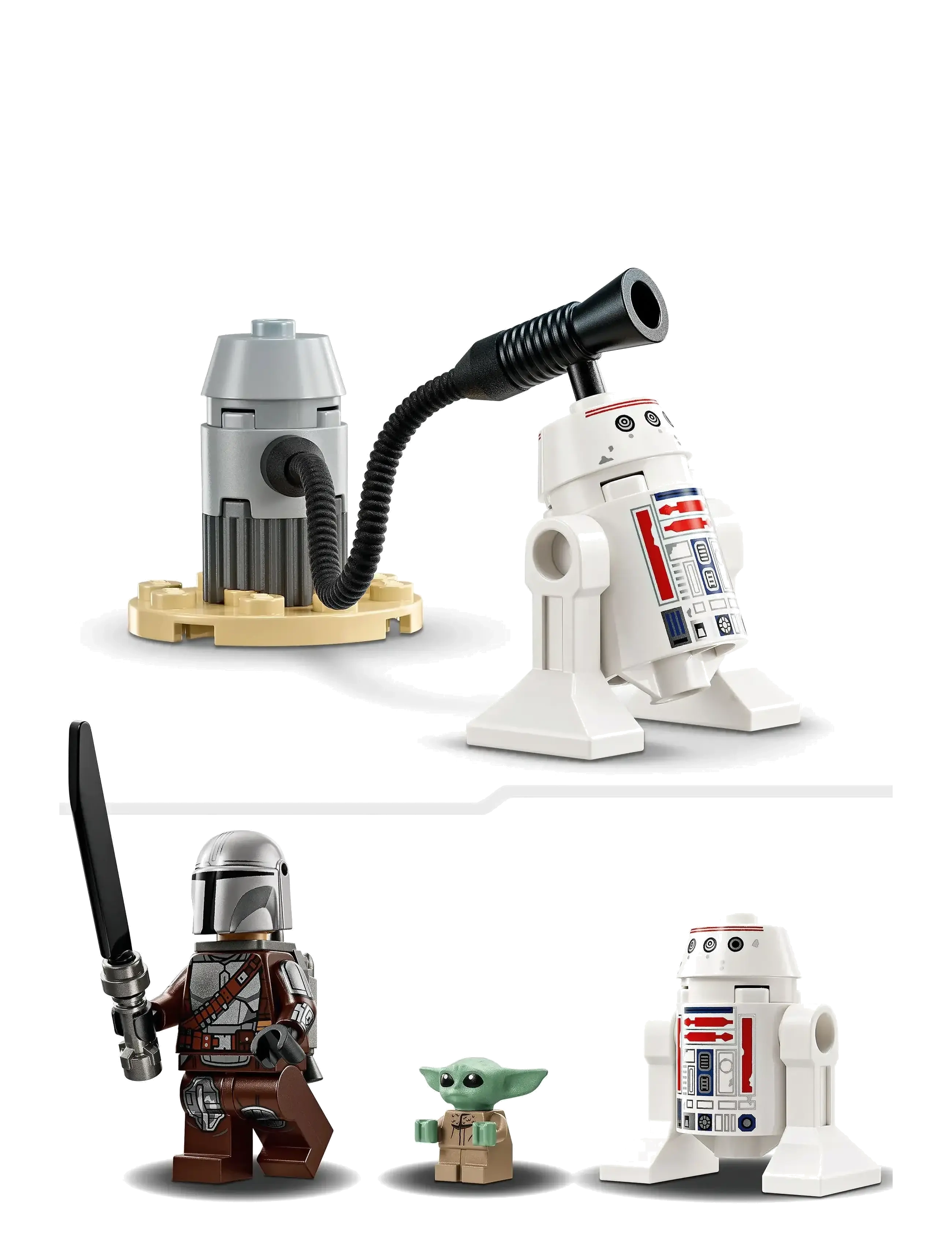 LEGO - Star Mando and Grogu’s N-1 Building Toy 75410 - lego star wars™ - multi - 4