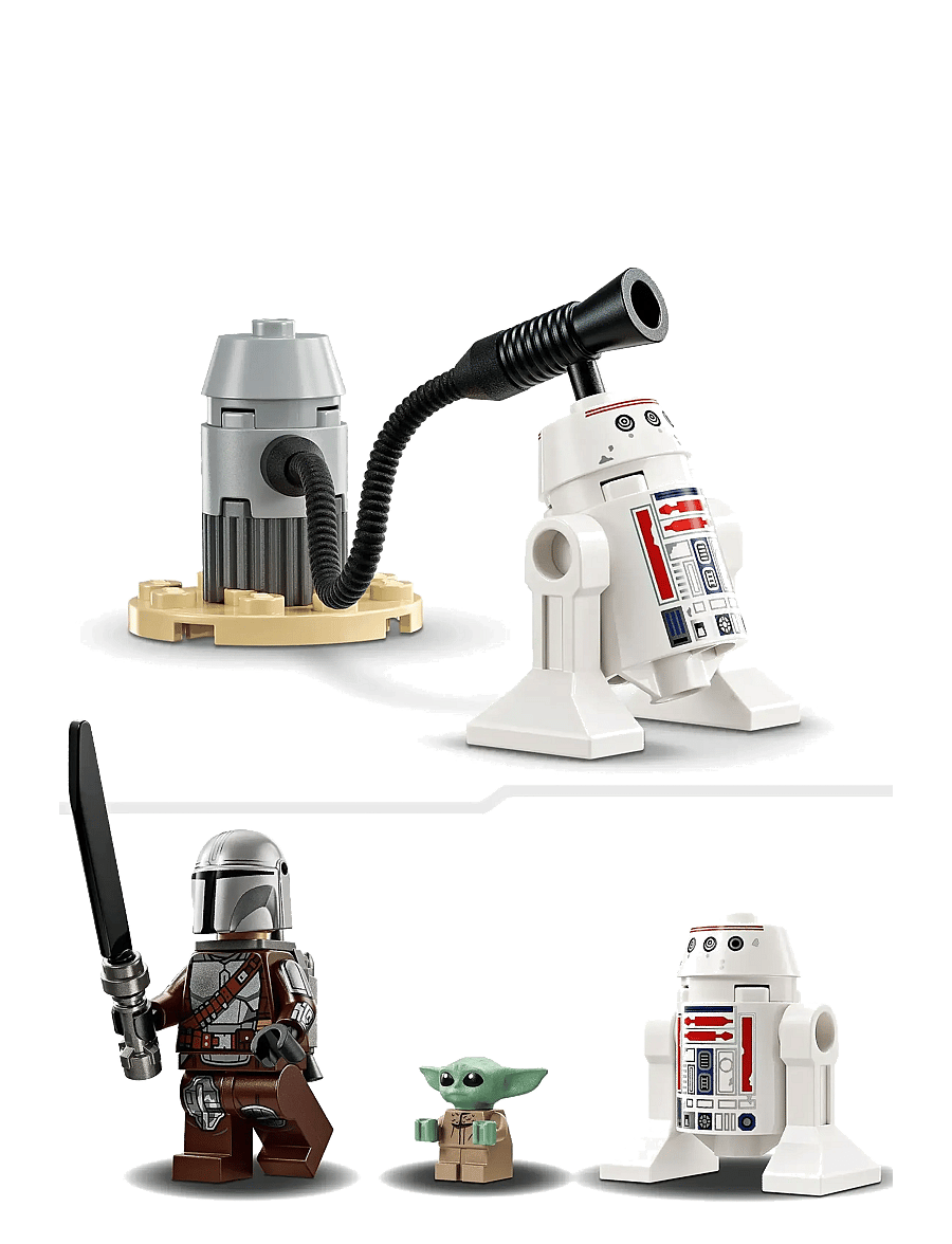 LEGO - Star Mando and Grogu’s N-1 Building Toy 75410 - lego star wars™ - multi - 4