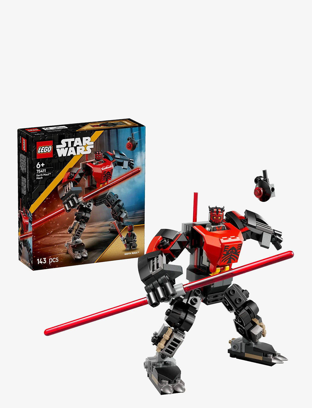 LEGO - Star Wars: The Clone Darth Mech Building Toy for Kids 75411 - lego star wars™ - multi - 0