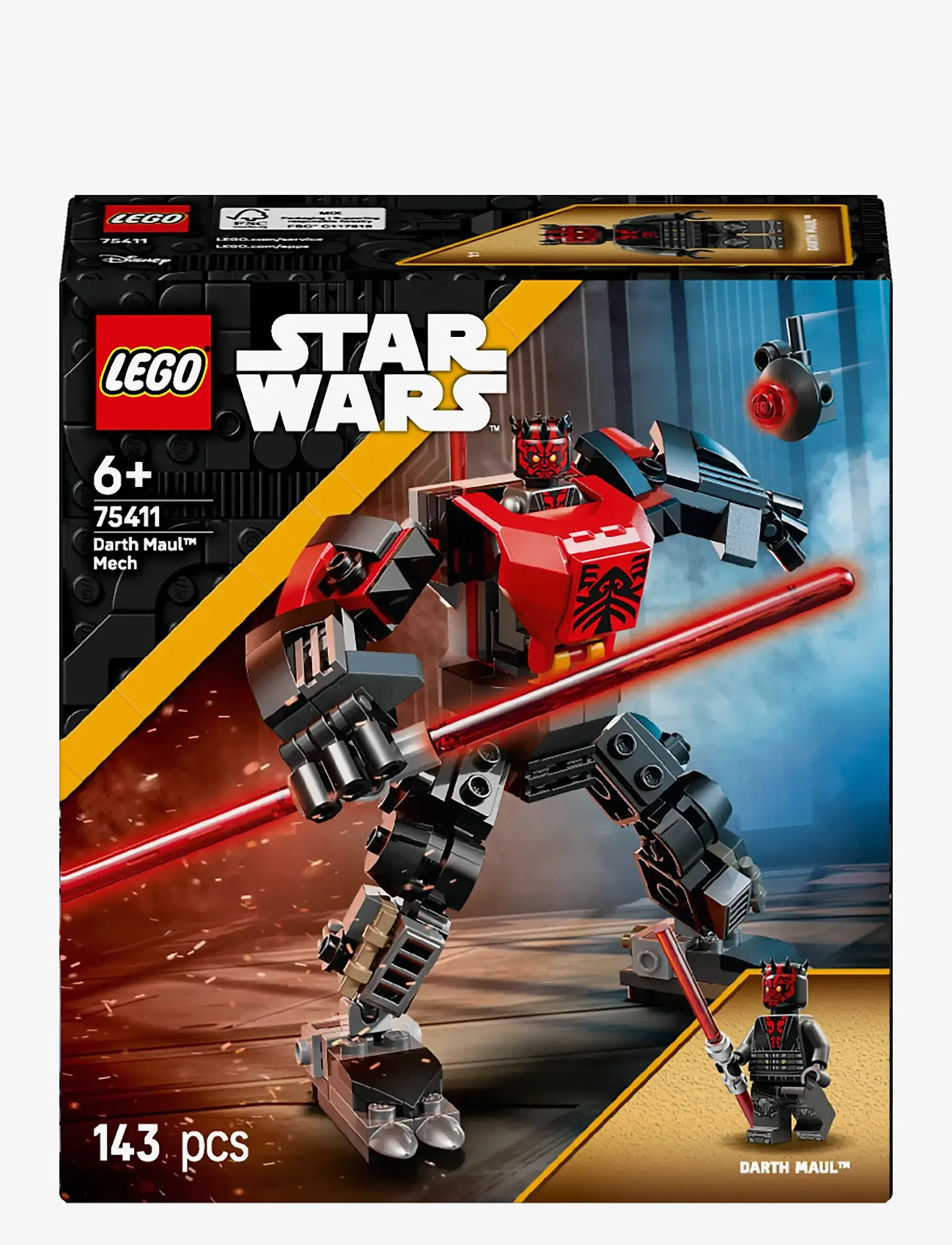 LEGO - Star Wars: The Clone Darth Mech Building Toy for Kids 75411 - lego star wars™ - multi - 5