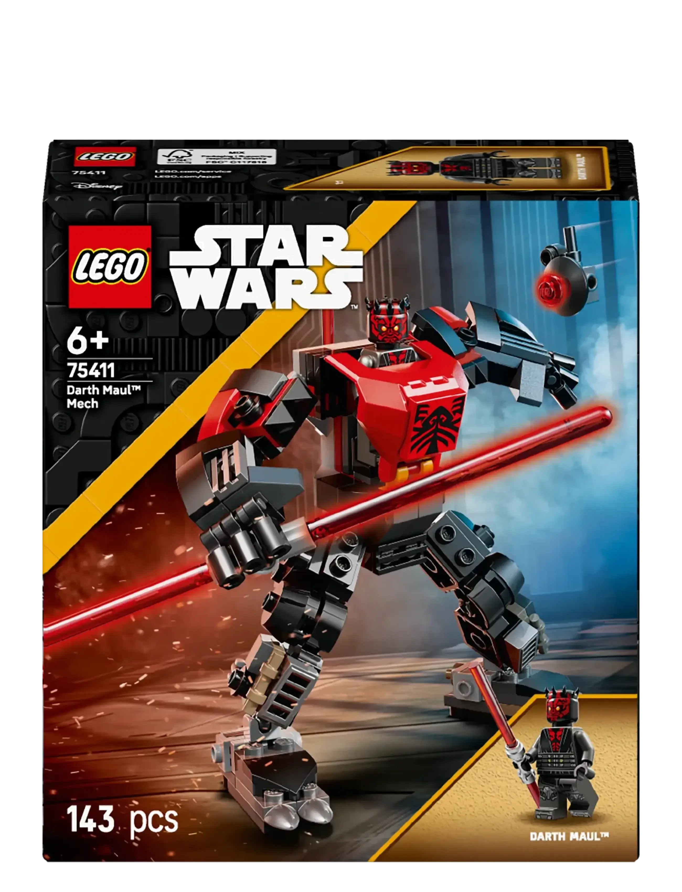 LEGO - Star Wars: The Clone Darth Mech Building Toy for Kids 75411 - lego star wars™ - multi - 5