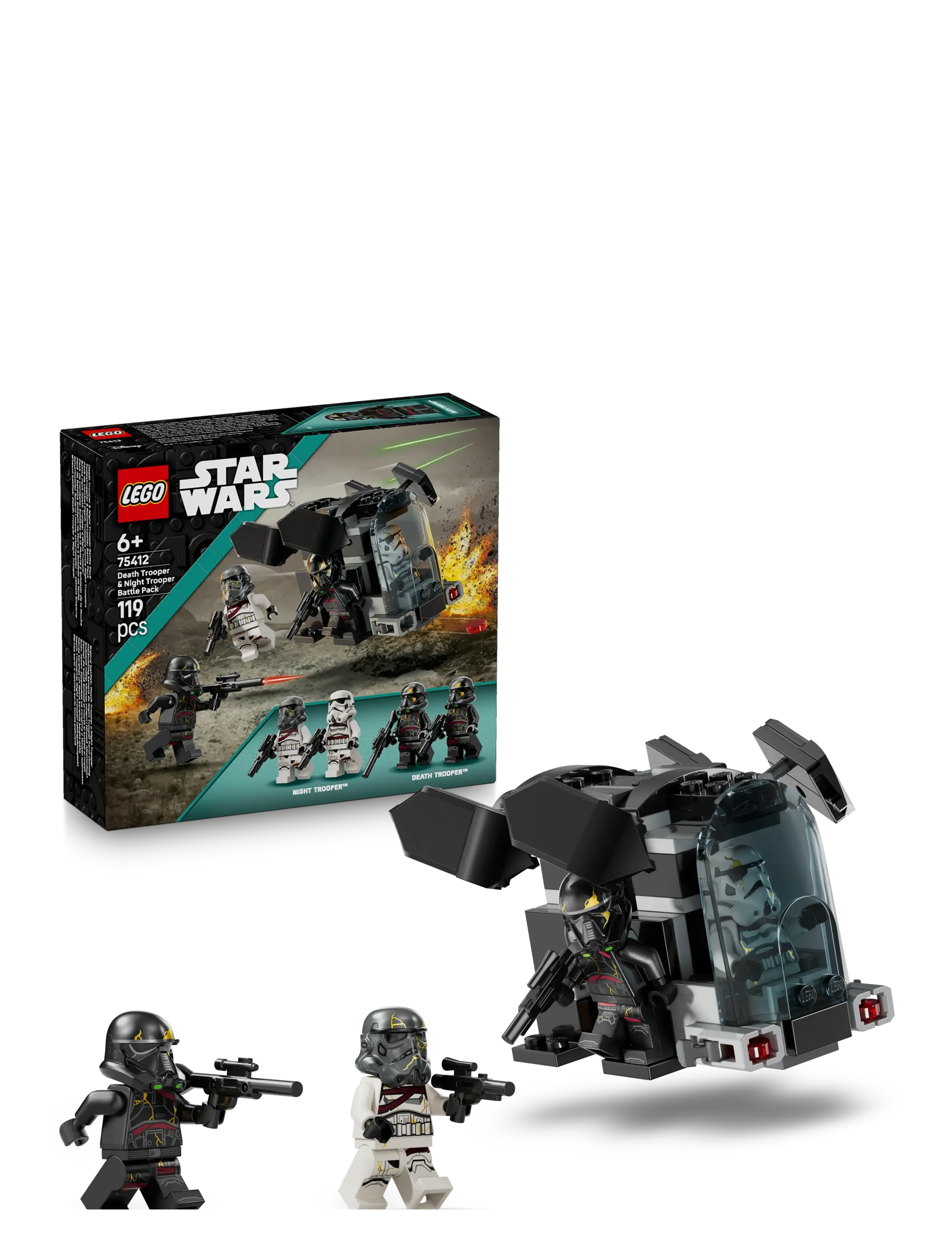 LEGO Battle Pack Med Dødssoldat Og Natsoldat 75412, One Size, Lego Spielzeug, Mehrfarbig/gemustert - star Wars, Kinder