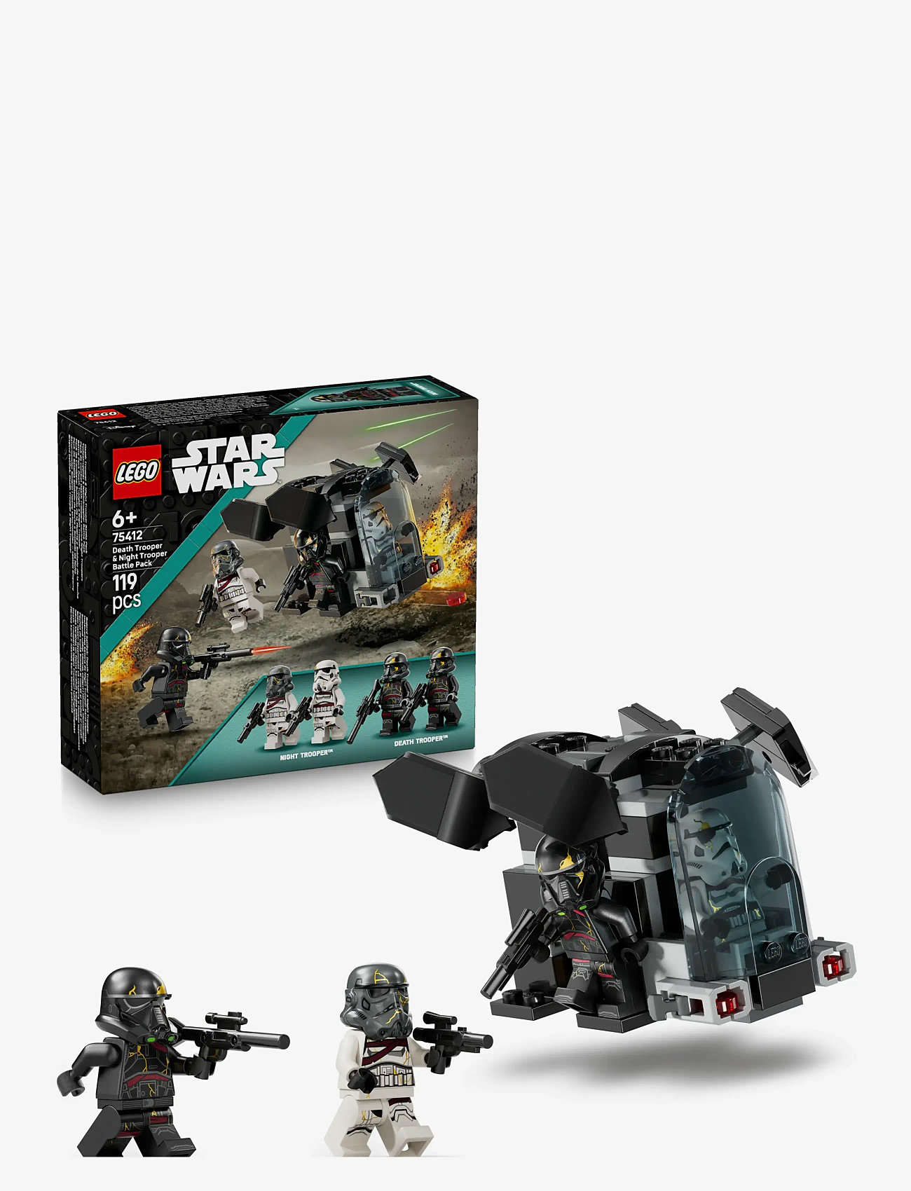 LEGO - Star Death Trooper & Night Trooper Battle Pack Building Toy 75412 - lego star wars™ - multi - 0