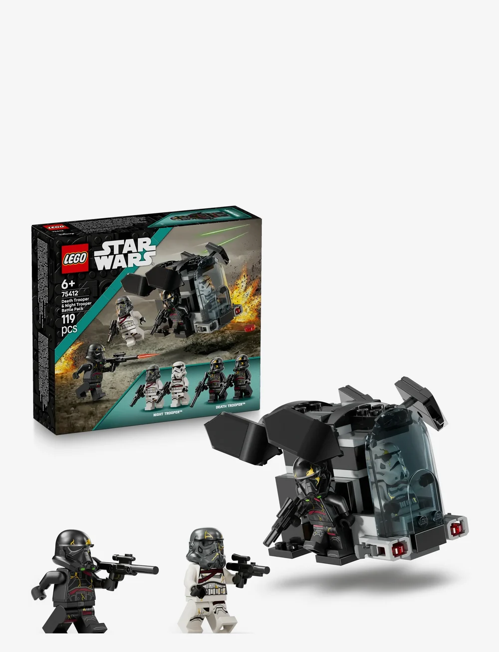 LEGO - Star Death Trooper & Night Trooper Battle Pack Building Toy 75412 - lego star wars™ - multi - 0