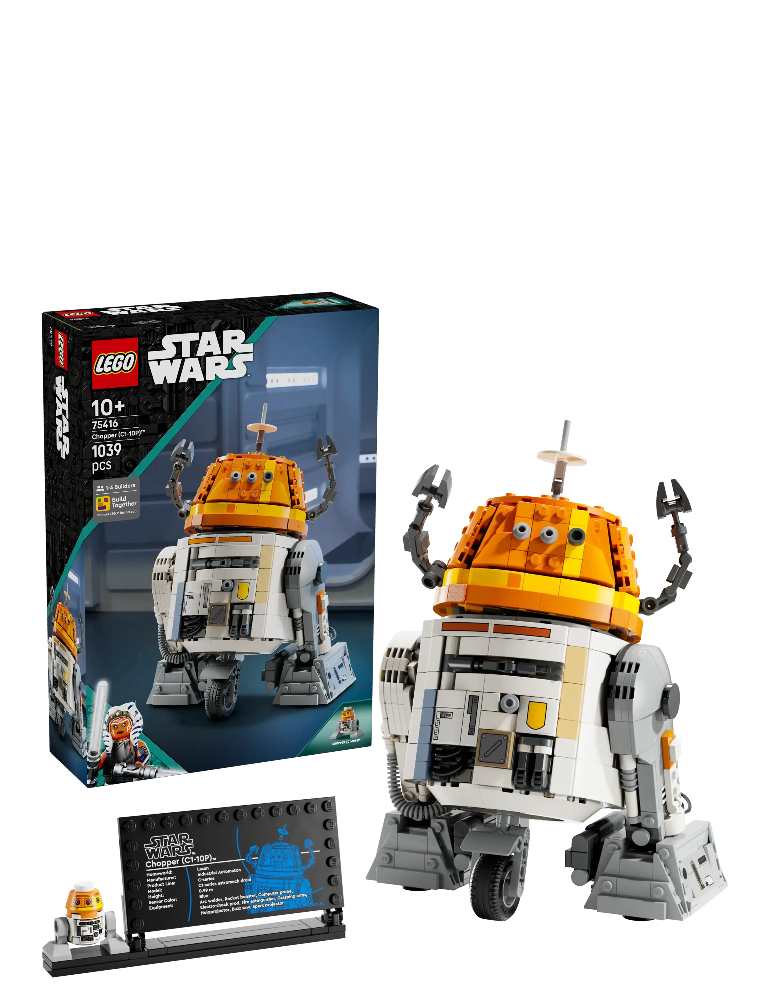 LEGO Chopper (C1-10P) Astromekdroide 75416, One Size, Lego Spielzeug, Mehrfarbig/gemustert - star Wars, Kinder