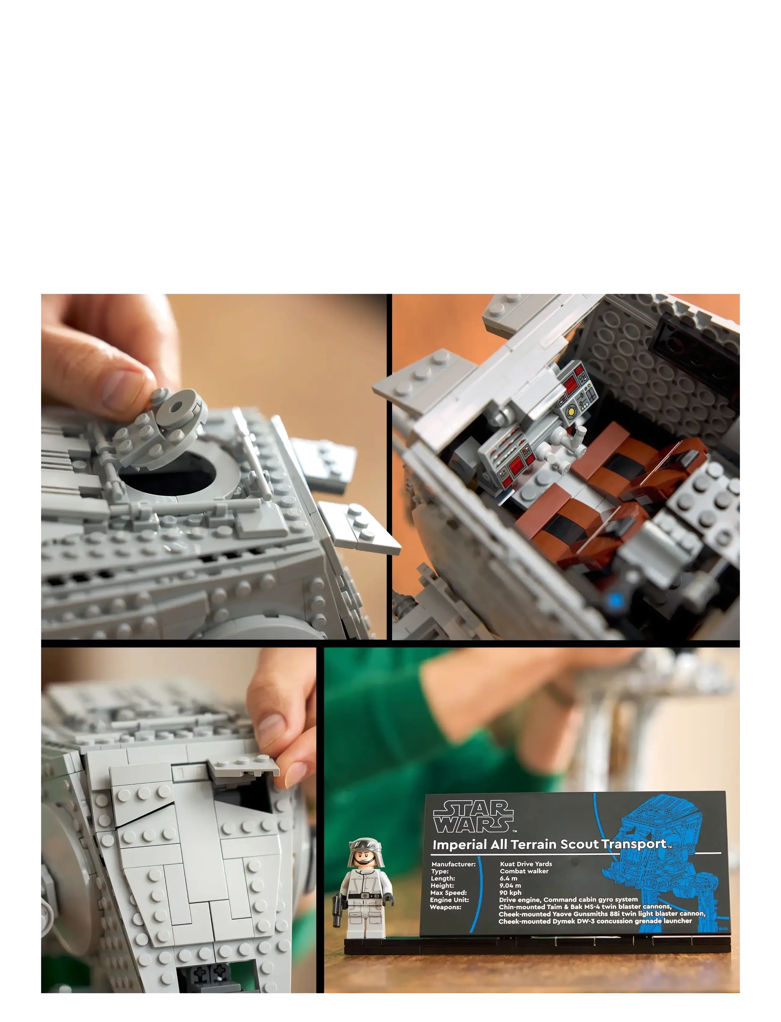 LEGO - Star AT-Walker Building Set for Adults 75417 - geburtstagsgeschenke - multi - 3