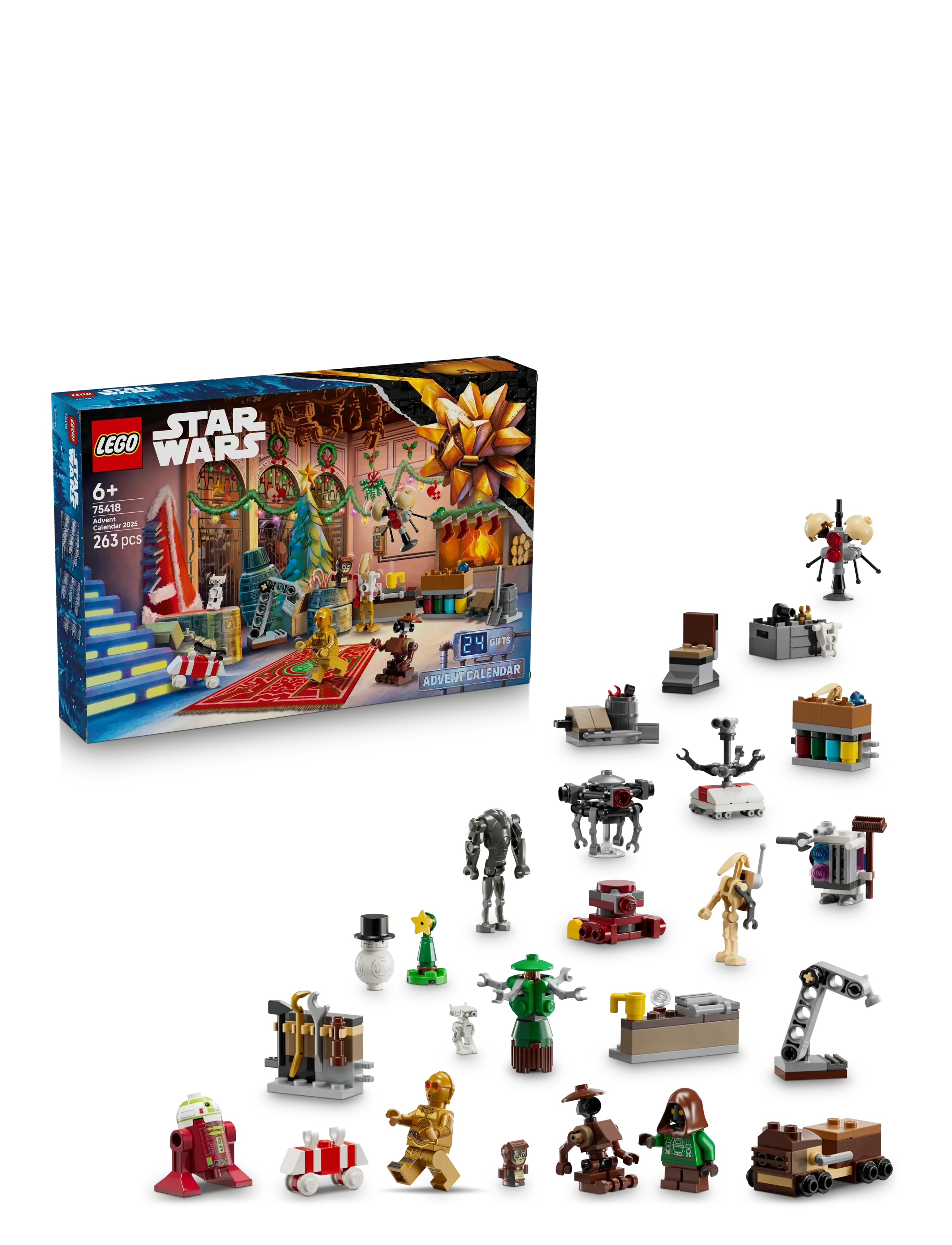 LEGO Star Wars Advent Calendar 2025 - 75418 Patterned - One Size - Kinder