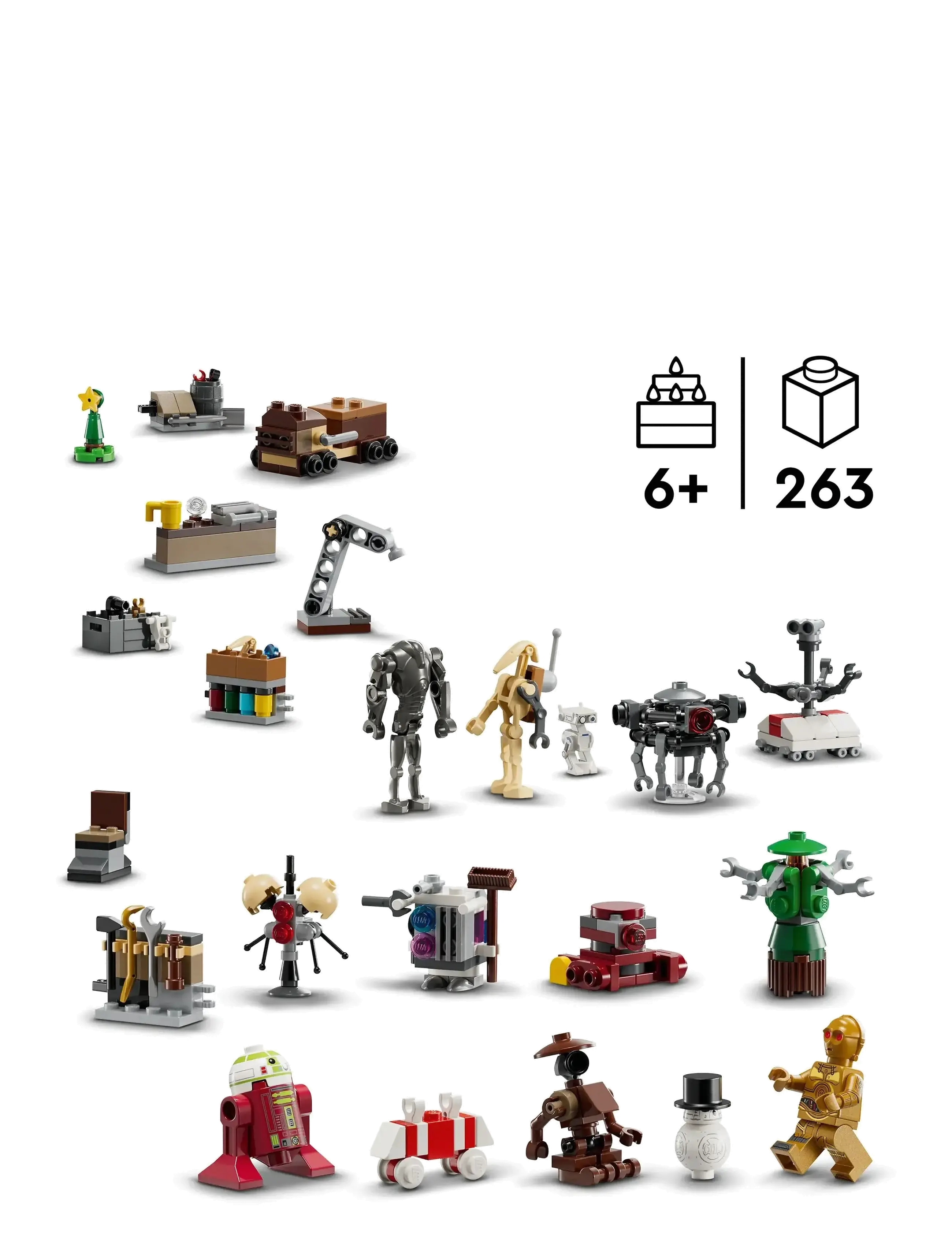 LEGO - Star Advent Calendar 2025 Gift Set 75418 - mažiausios kainos - multi - 1