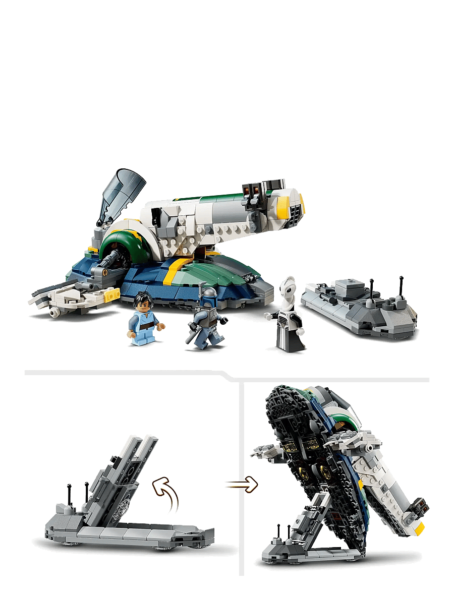 LEGO - Star Wars: Attack of the Jango Fett’s Starship Set 75433 - dzimšanas dienas dāvanas - multi - 4
