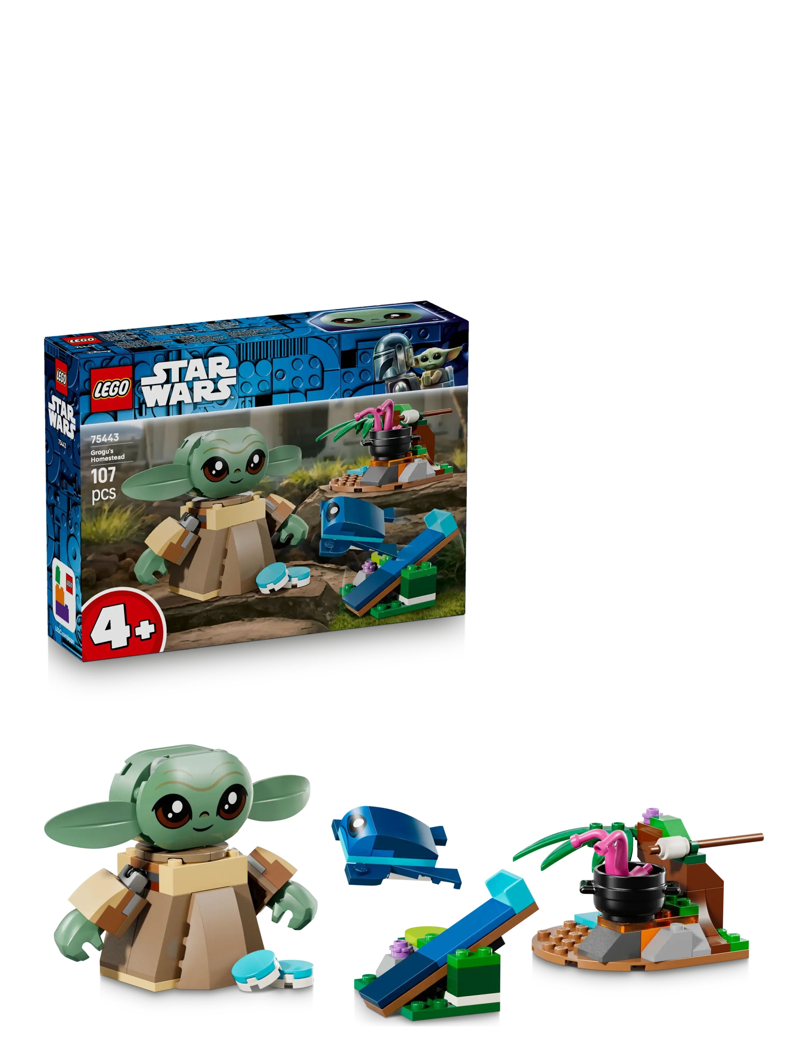 LEGO Grogus Hjemsted 75443, Børn, Lego star Wars, Grøn, Str: ONE SIZE