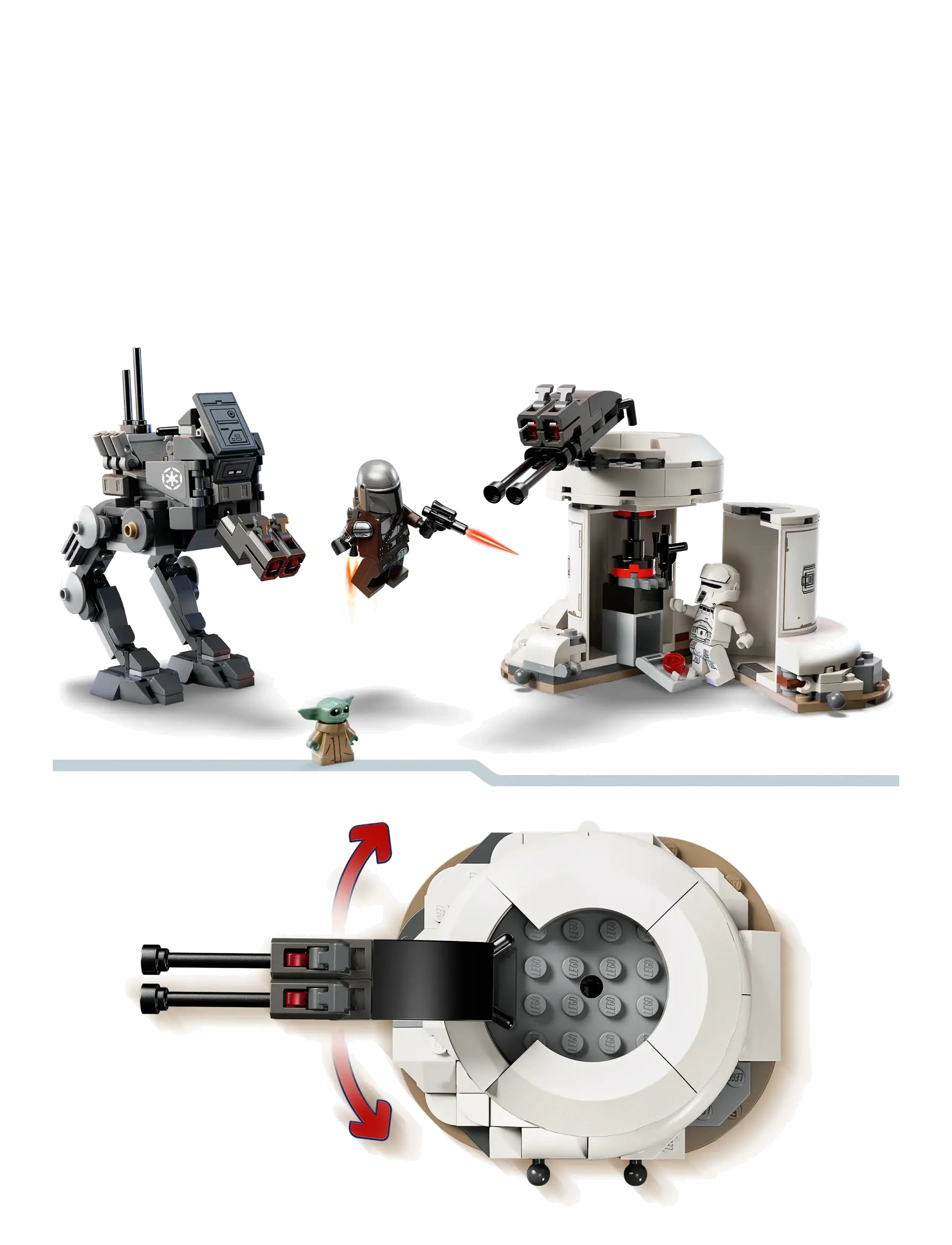 LEGO - Star AT-Attack Toy Building Set 75444 - lego star wars™ - multi - 3