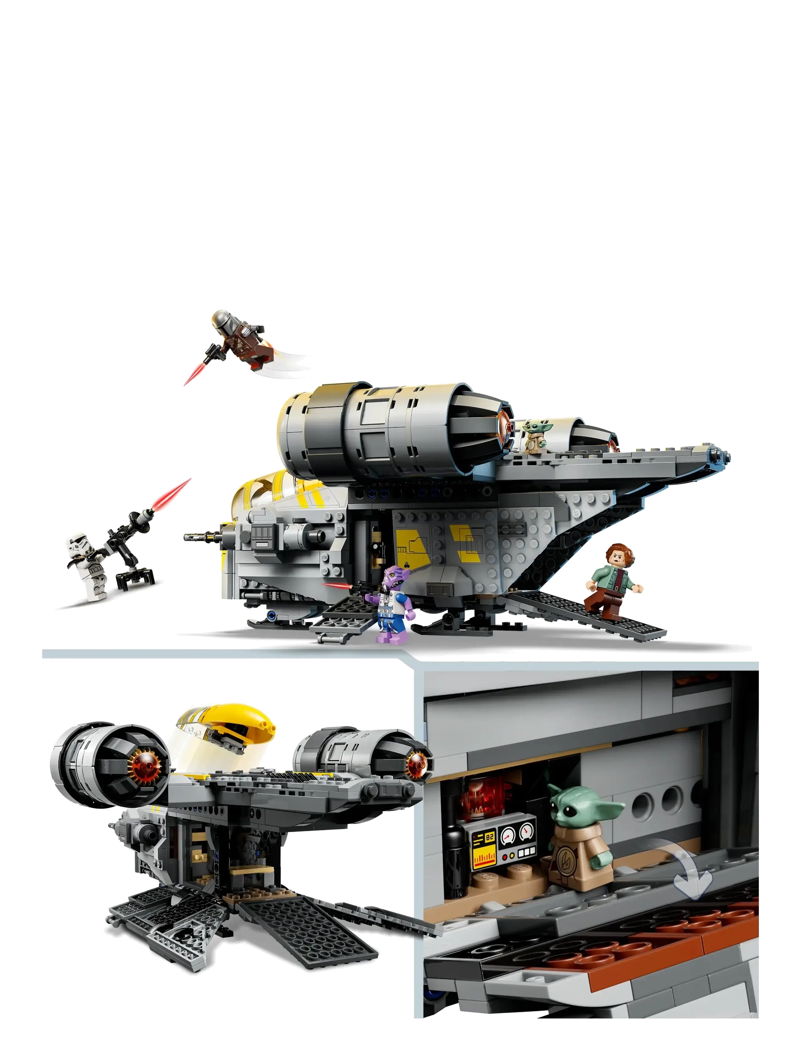 LEGO - Star The Razor Vehicle Building Toy 75447 - lego star wars™ - multi - 3