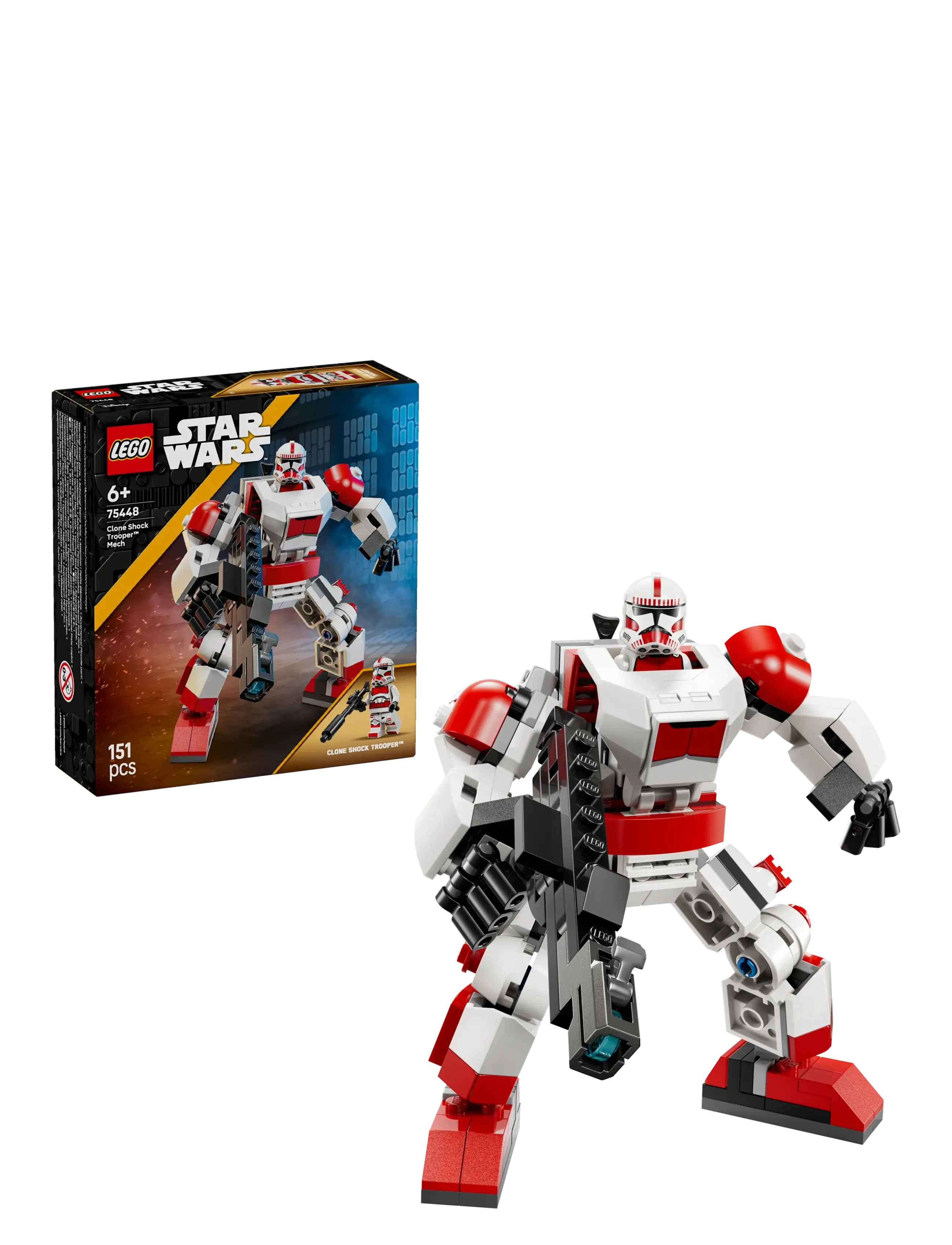 LEGO Klonstødsoldat-Mech 75448, Børn, Lego star Wars, Rød, Str: ONE SIZE