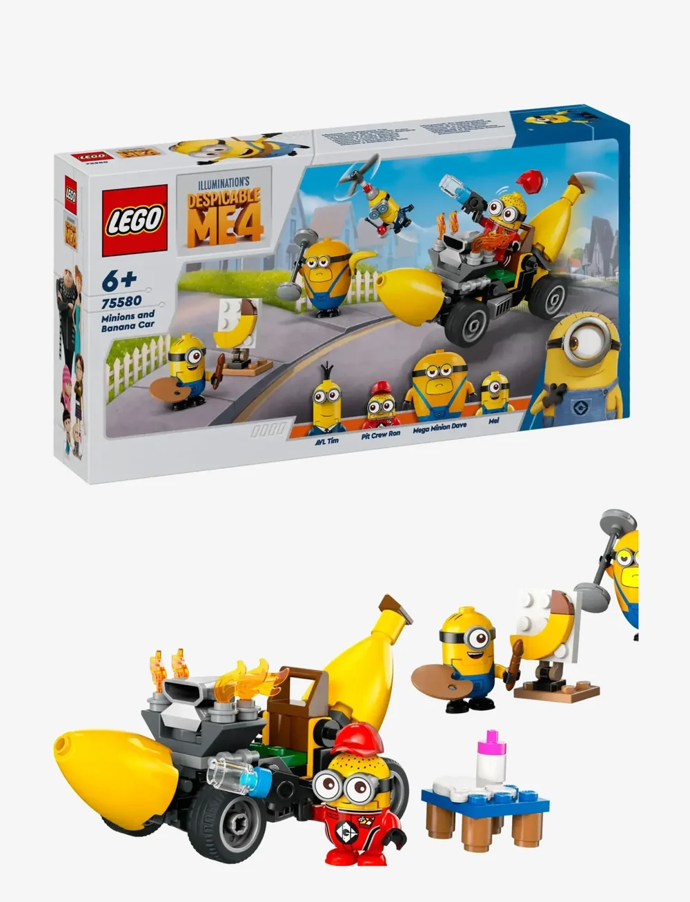 LEGO - Despicable Me 4 Minions and Banana Car Toy 75580 - lego minions - multi - 0