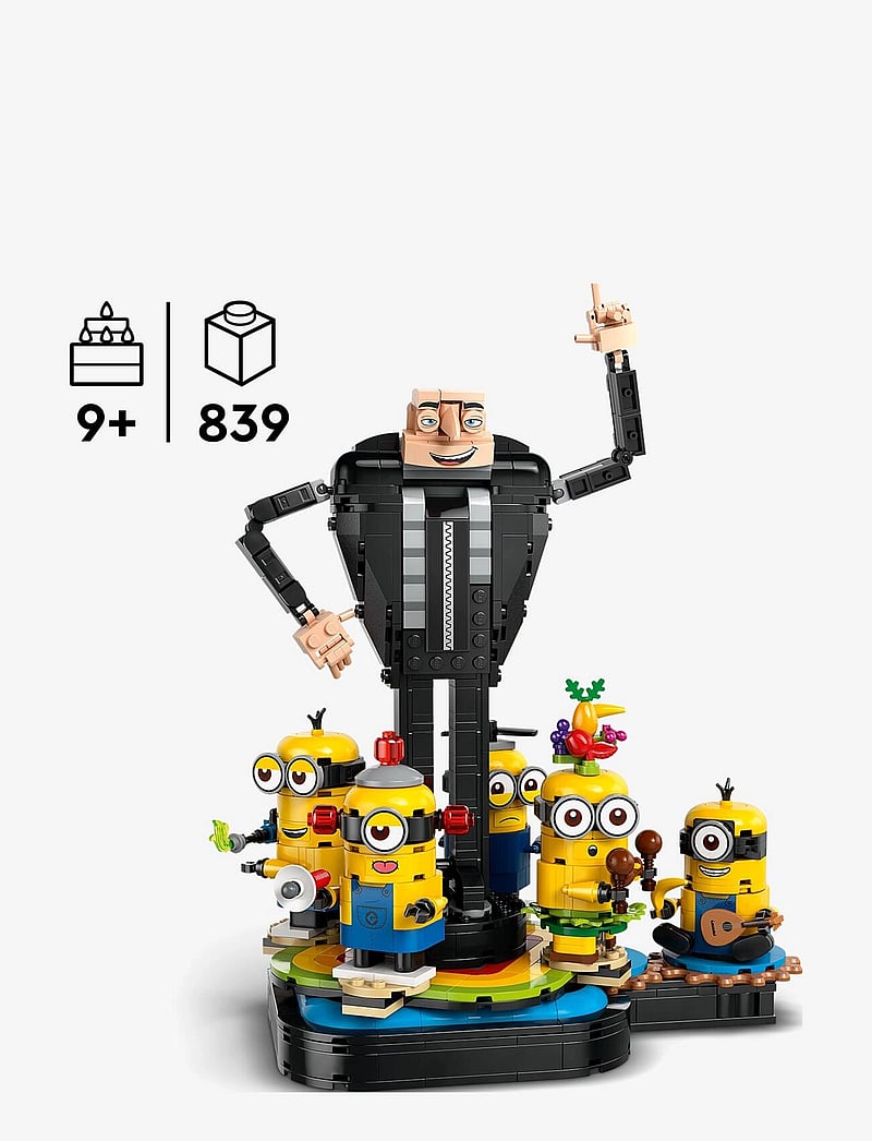 LEGO - Despicable Me 4 Brick-Built Gru and Minions Set 75582 - kingitused lastele - multi - 1