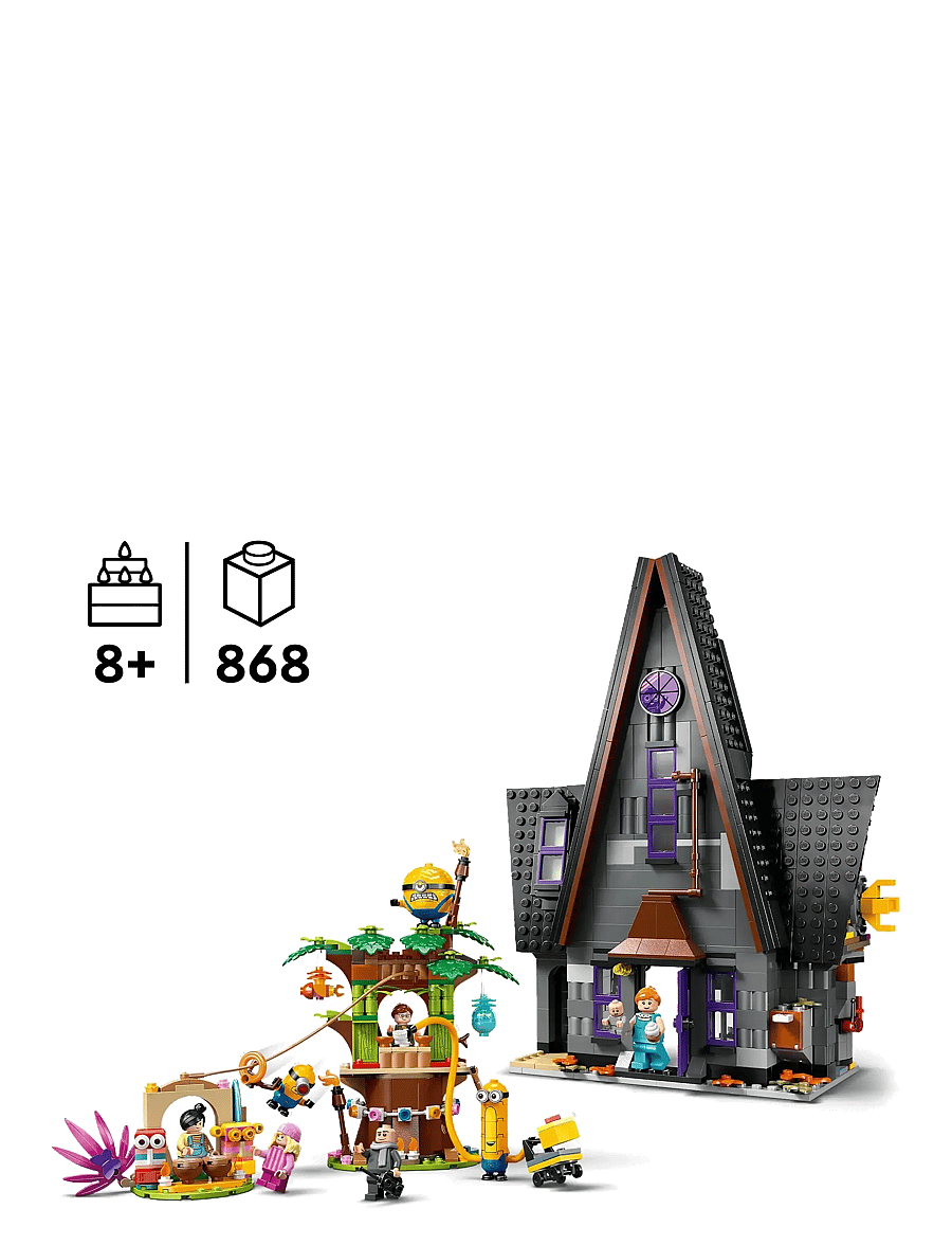 LEGO - Despicable Me 4 Minions and Gru's Family Mansion 75583 - lego minions - multi - 1