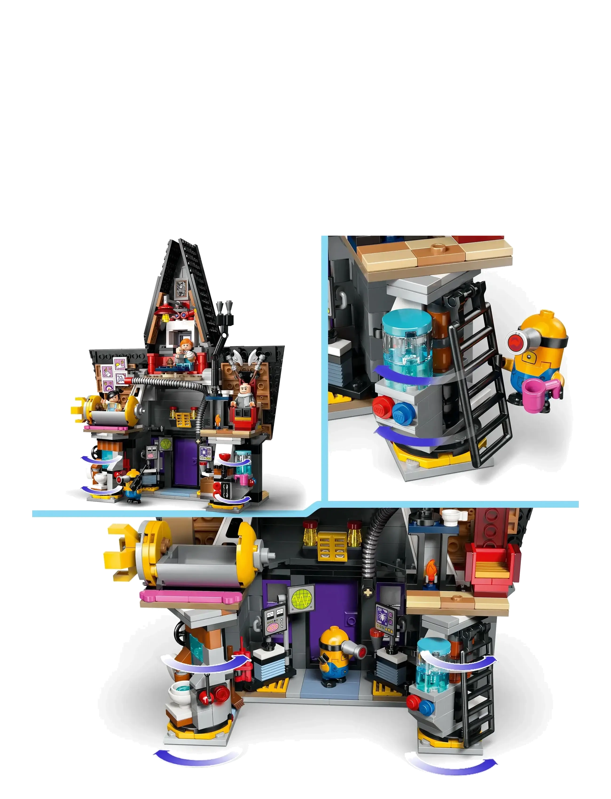 LEGO - Minions og Grus familiepalæ 75583 - lego minions - multi - 4