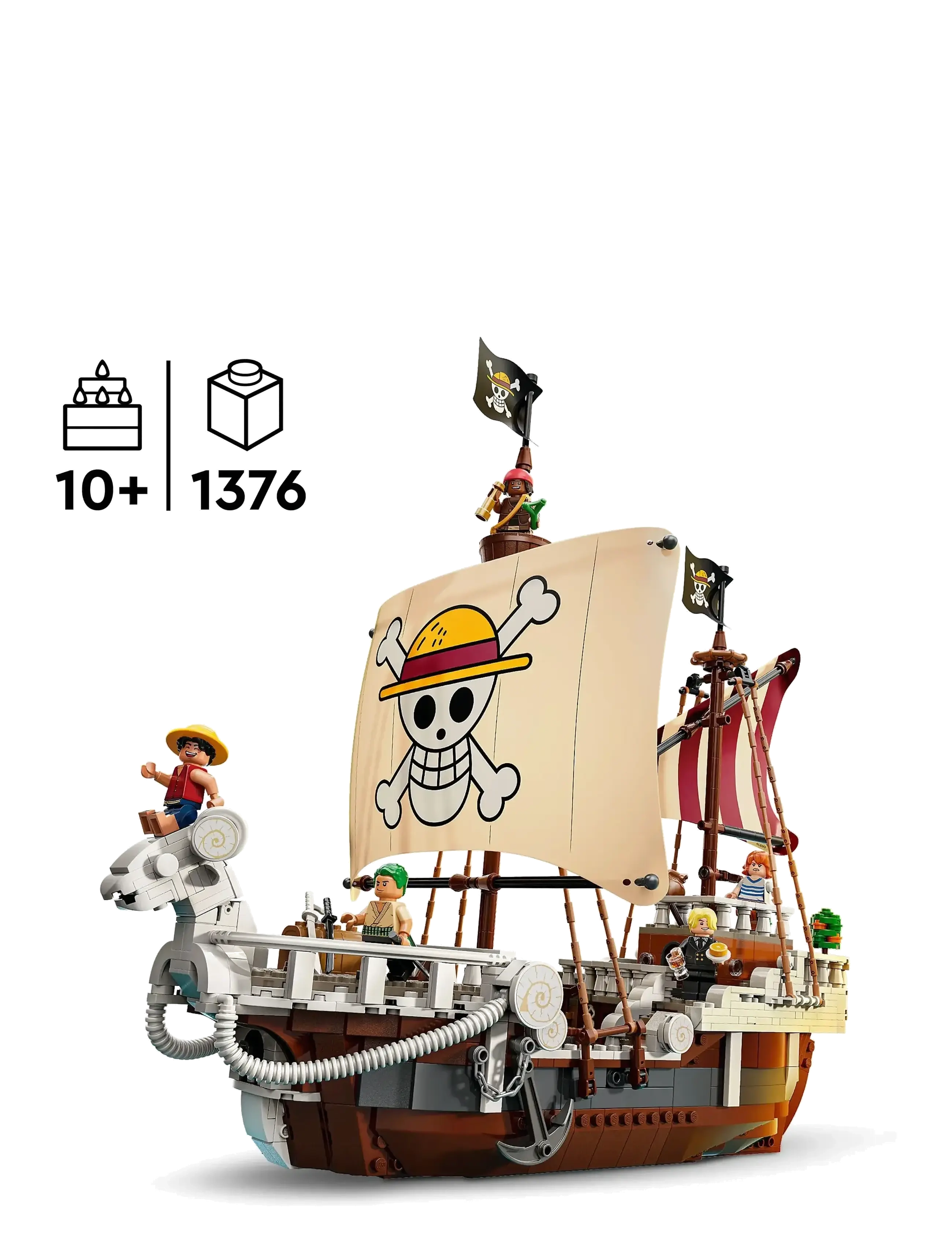 LEGO - ONE PIECE The Going Merry Pirate Ship, Boat Set Building Toy 75639 - geburtstagsgeschenke - multi - 1