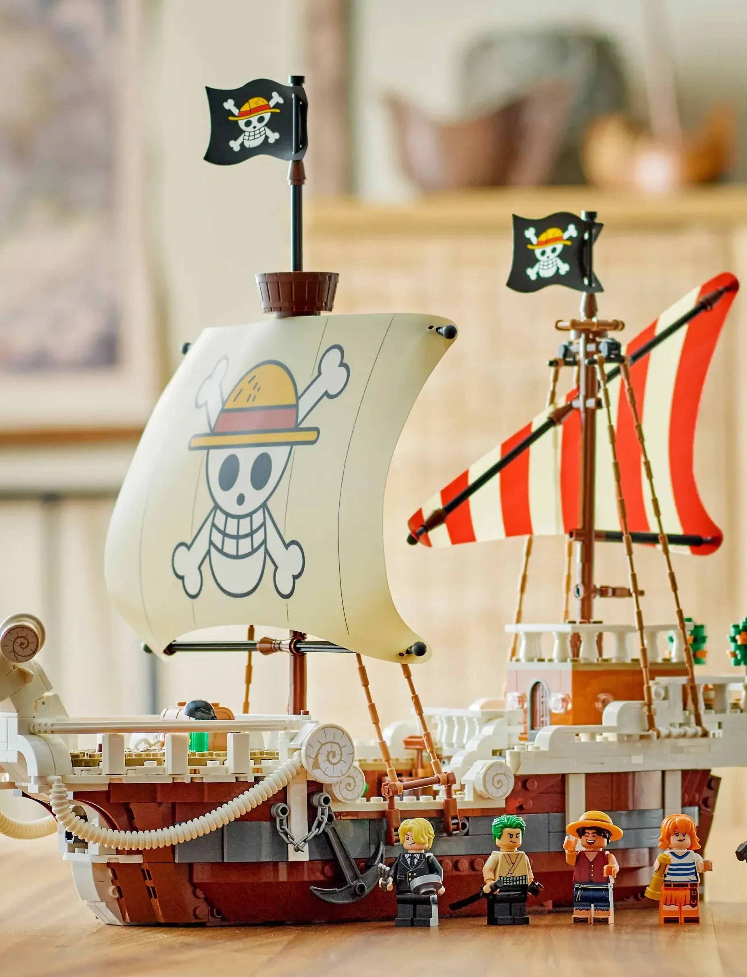 MIREYフルセット LEGO One Piece The Going Merry Pirate Ship, Boat Set Building Toy
