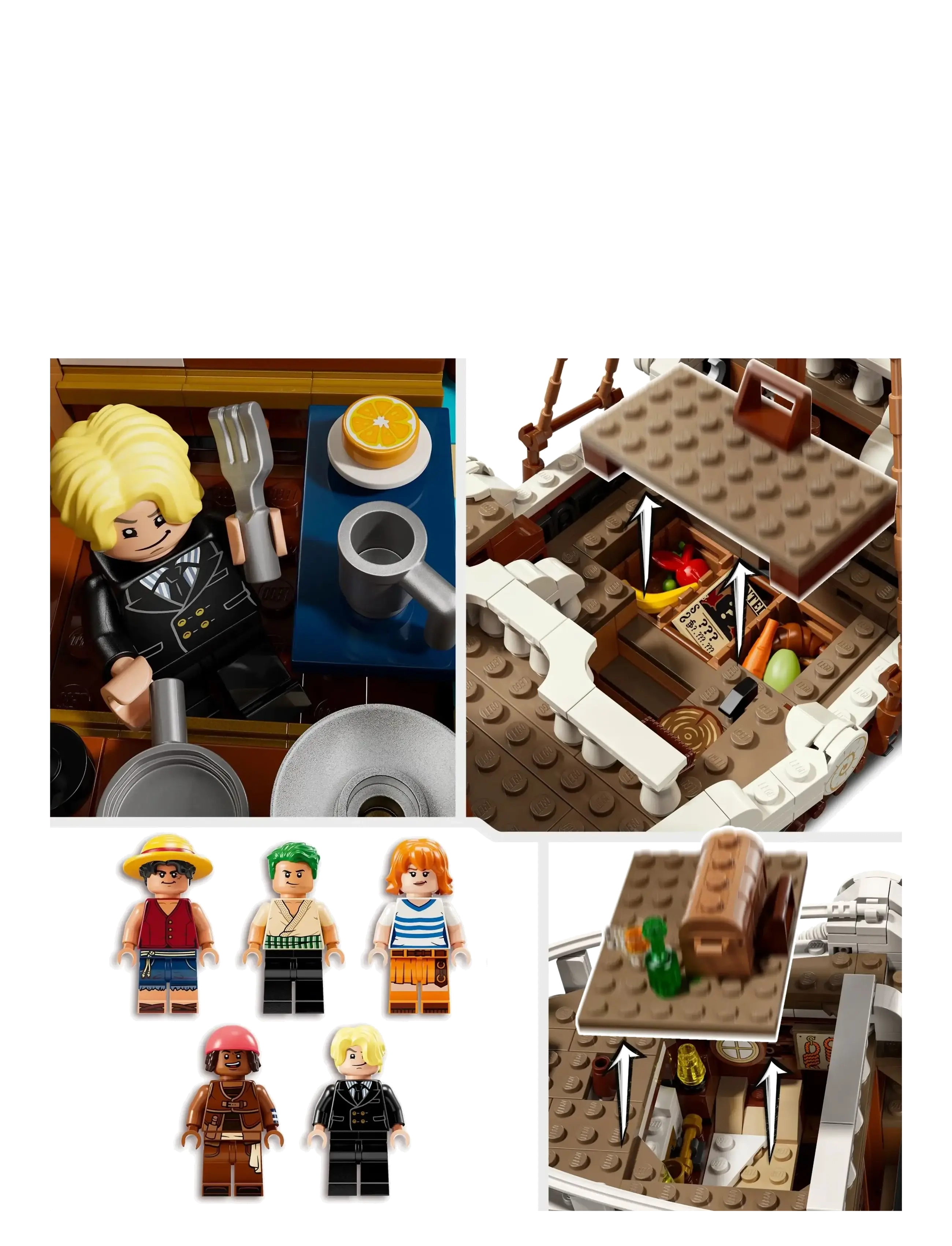 LEGO - ONE PIECE The Going Merry Pirate Ship, Boat Set Building Toy 75639 - geburtstagsgeschenke - multi - 4