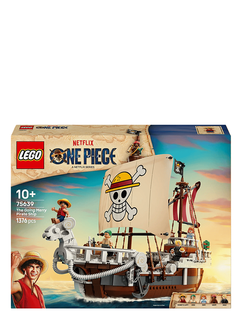 LEGO - ONE PIECE The Going Merry Pirate Ship, Boat Set Building Toy 75639 - lego super heroes - multi - 5