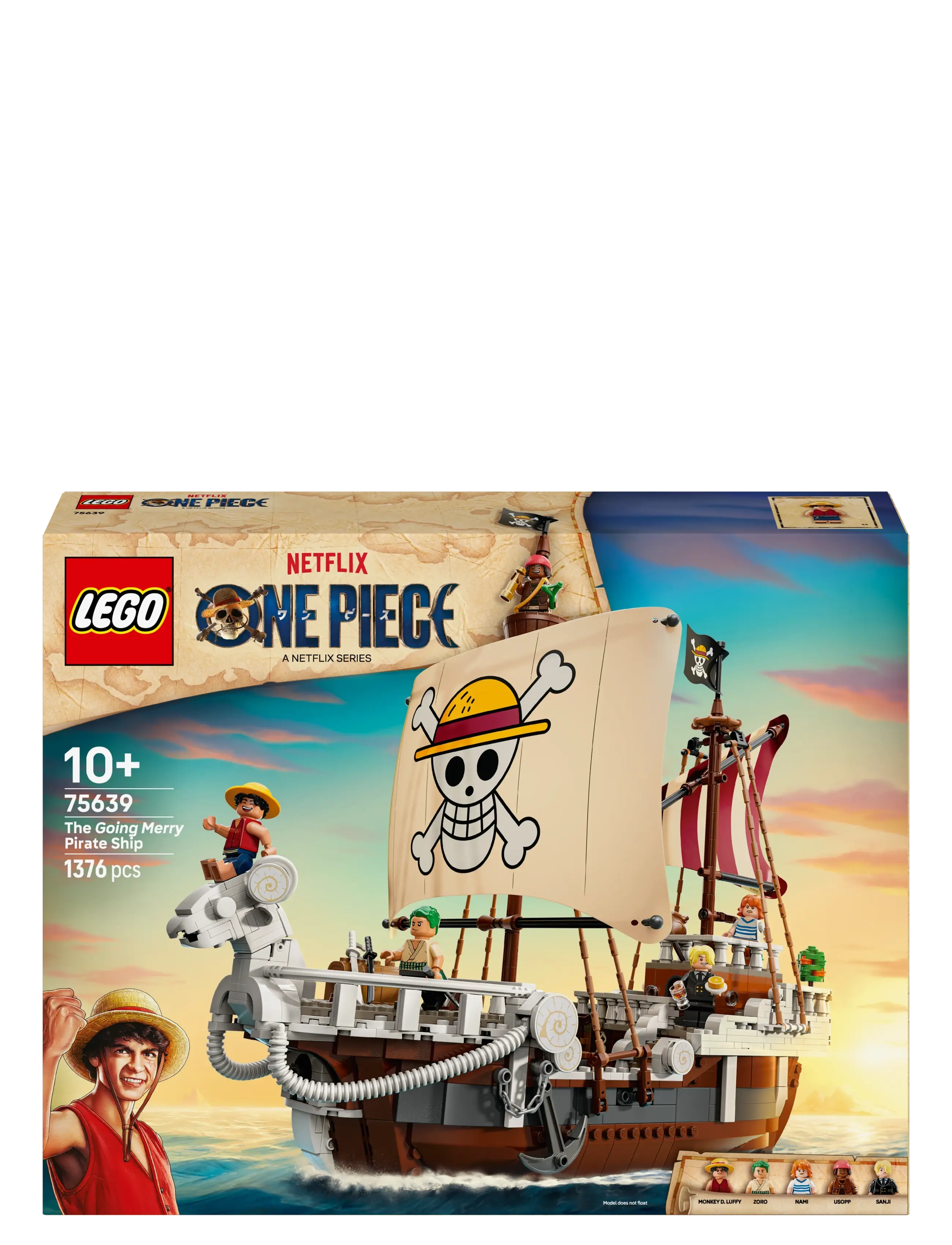 LEGO - ONE PIECE The Going Merry Pirate Ship, Boat Set Building Toy 75639 - geburtstagsgeschenke - multi - 5