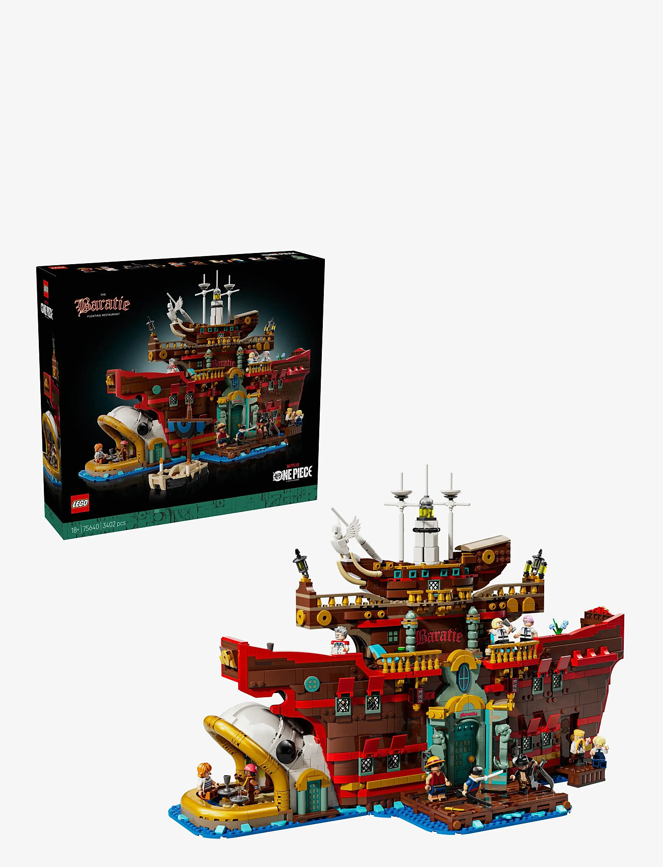 LEGO One Piece The Baratie Floating Restaurant, Anime Gift Model