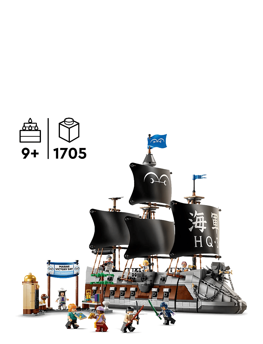 LEGO - ONE PIECE Garp’s Marine Battleship Building Toy 75646 - multi - 1