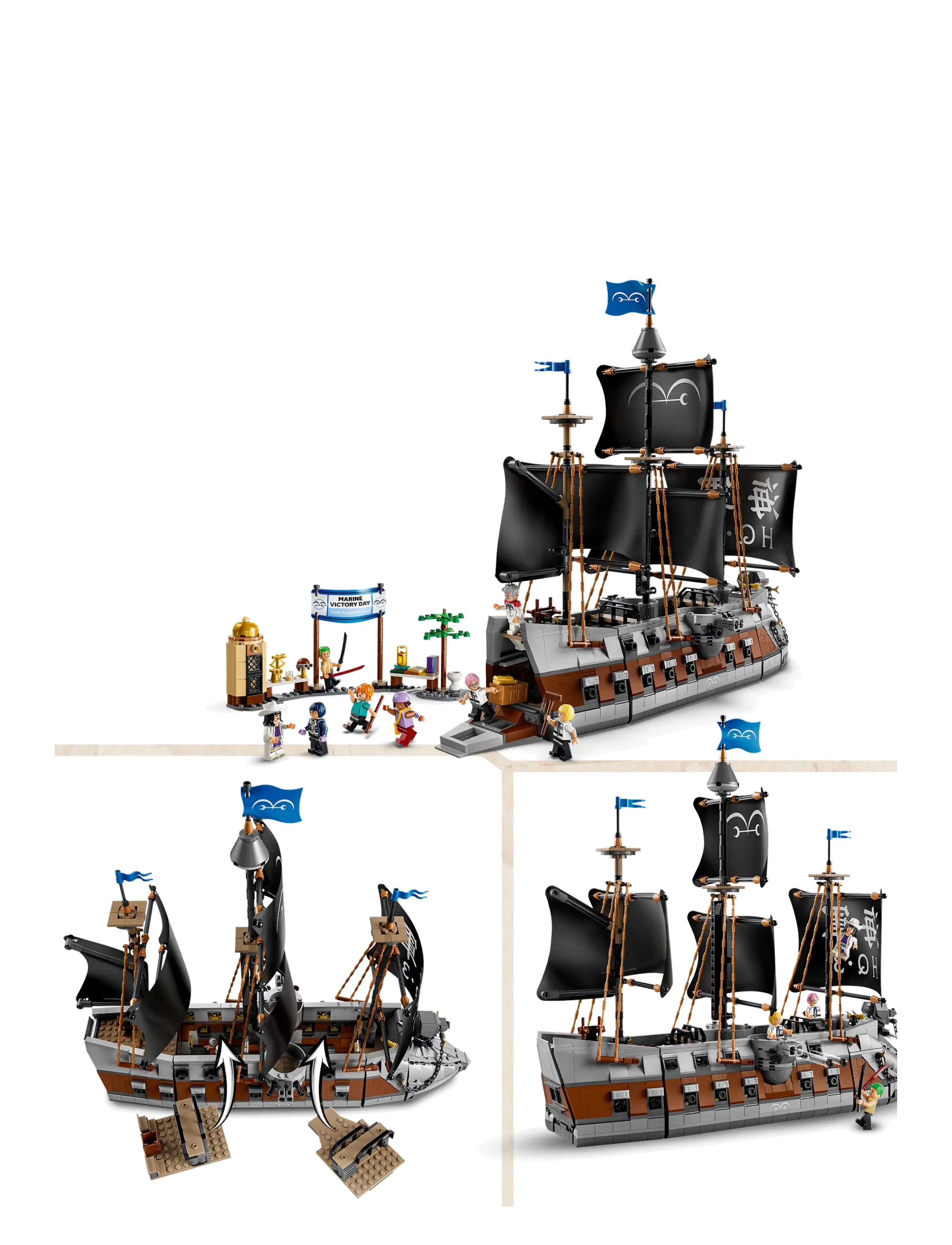 LEGO - ONE PIECE Garp’s Marine Battleship Building Toy 75646 - multi - 2
