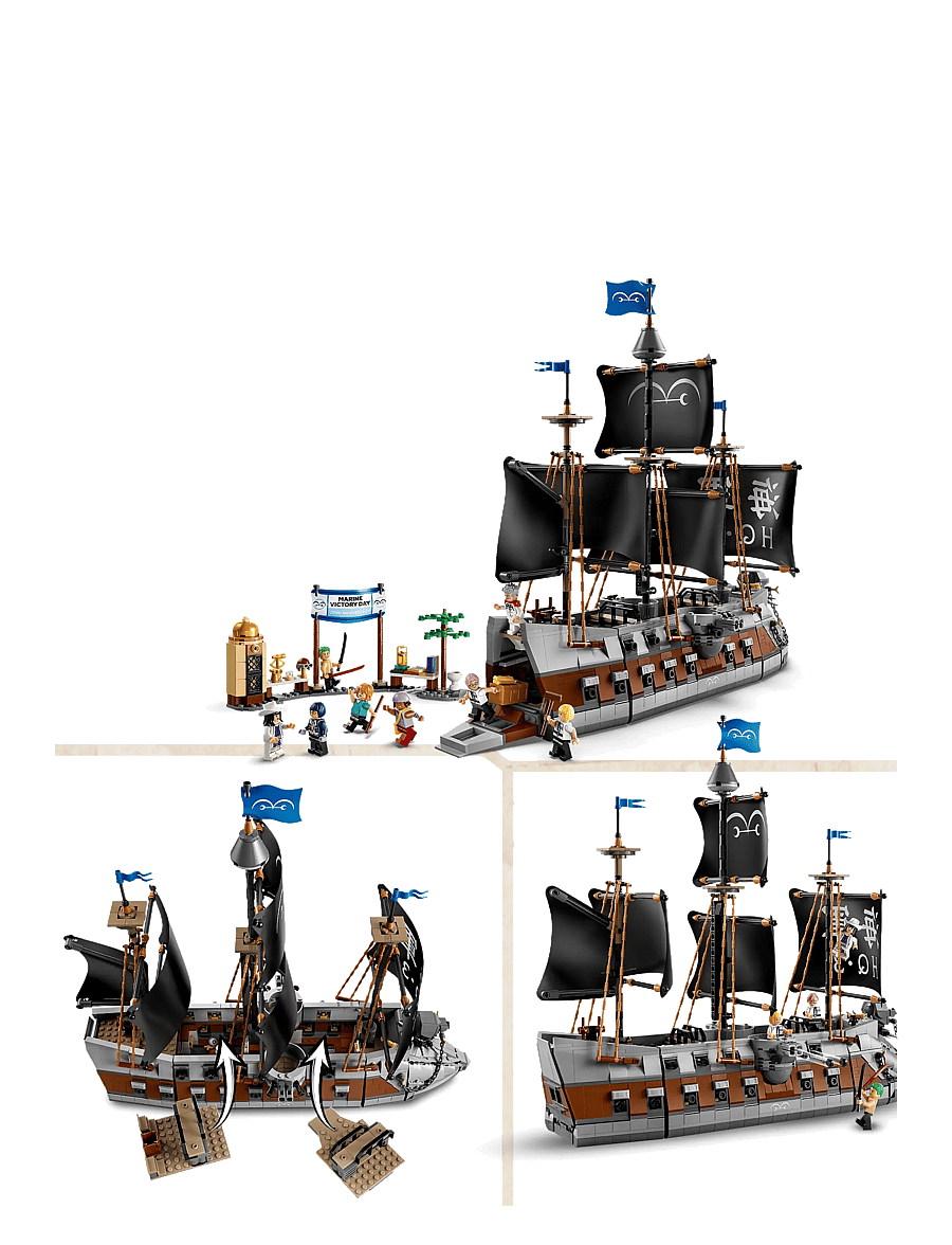 LEGO - ONE PIECE Garp’s Marine Battleship Building Toy 75646 - multi - 2