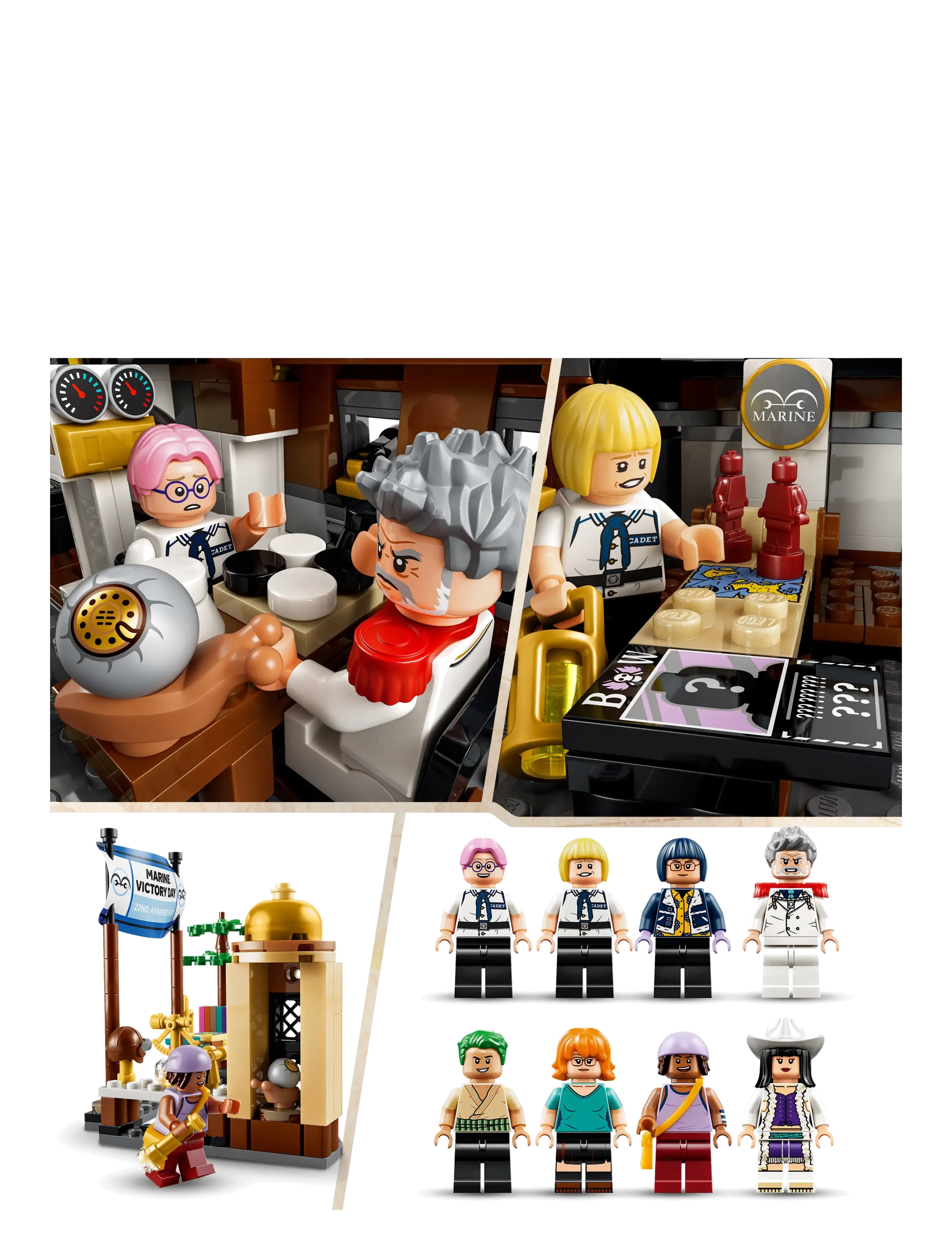 LEGO - ONE PIECE Garp’s Marine Battleship Building Toy 75646 - multi - 3