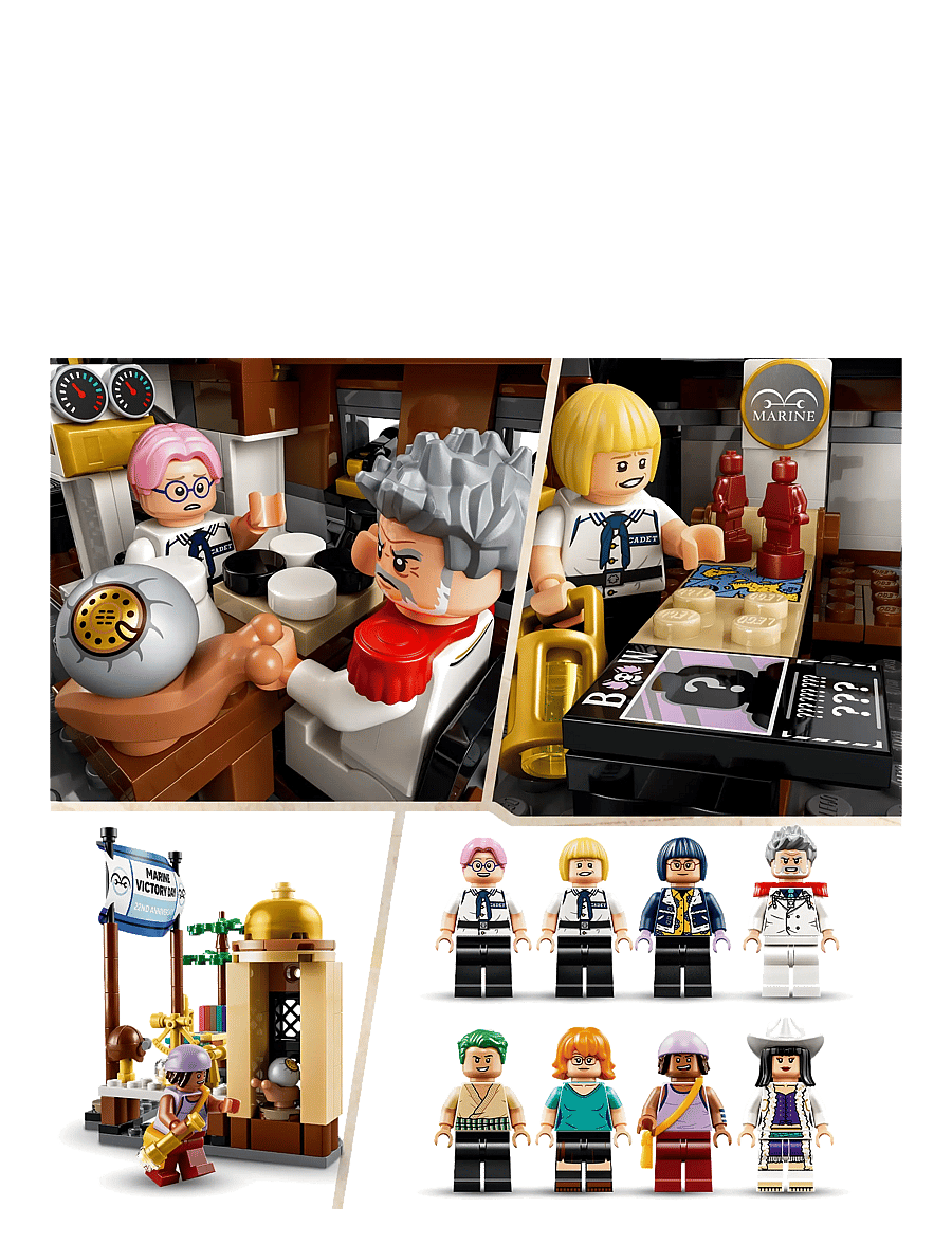 LEGO - ONE PIECE Garp’s Marine Battleship Building Toy 75646 - multi - 3