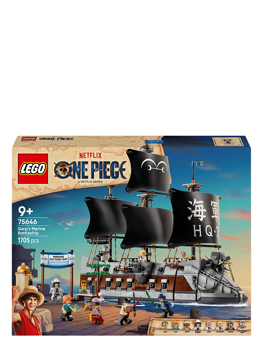 LEGO - ONE PIECE Garp’s Marine Battleship Building Toy 75646 - multi - 4