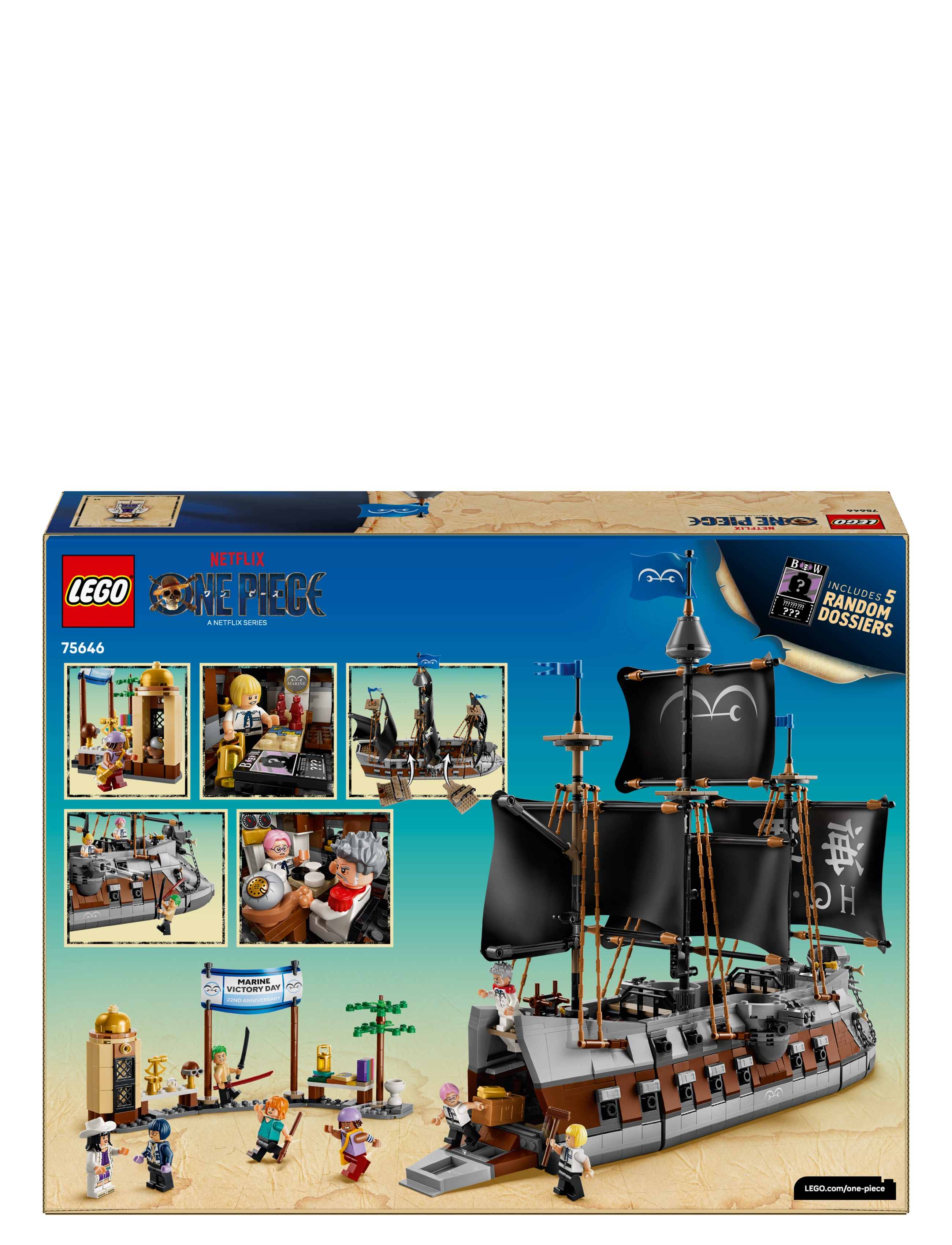 LEGO - ONE PIECE Garp’s Marine Battleship Building Toy 75646 - multi - 5