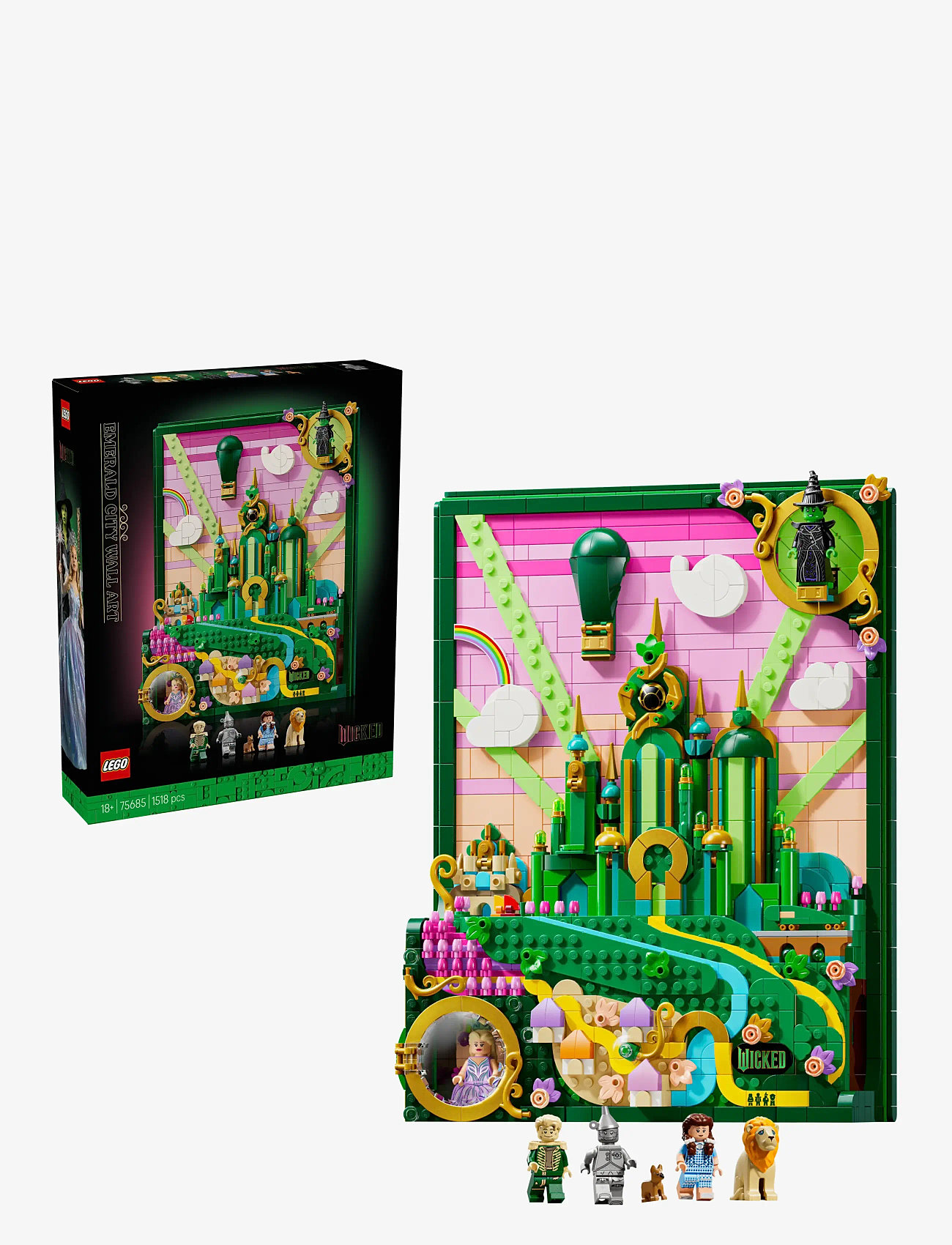LEGO - Wicked Emerald City Wall Art Fantasy Gift for Adults 75685 - fødselsdagsgaver - multi - 0